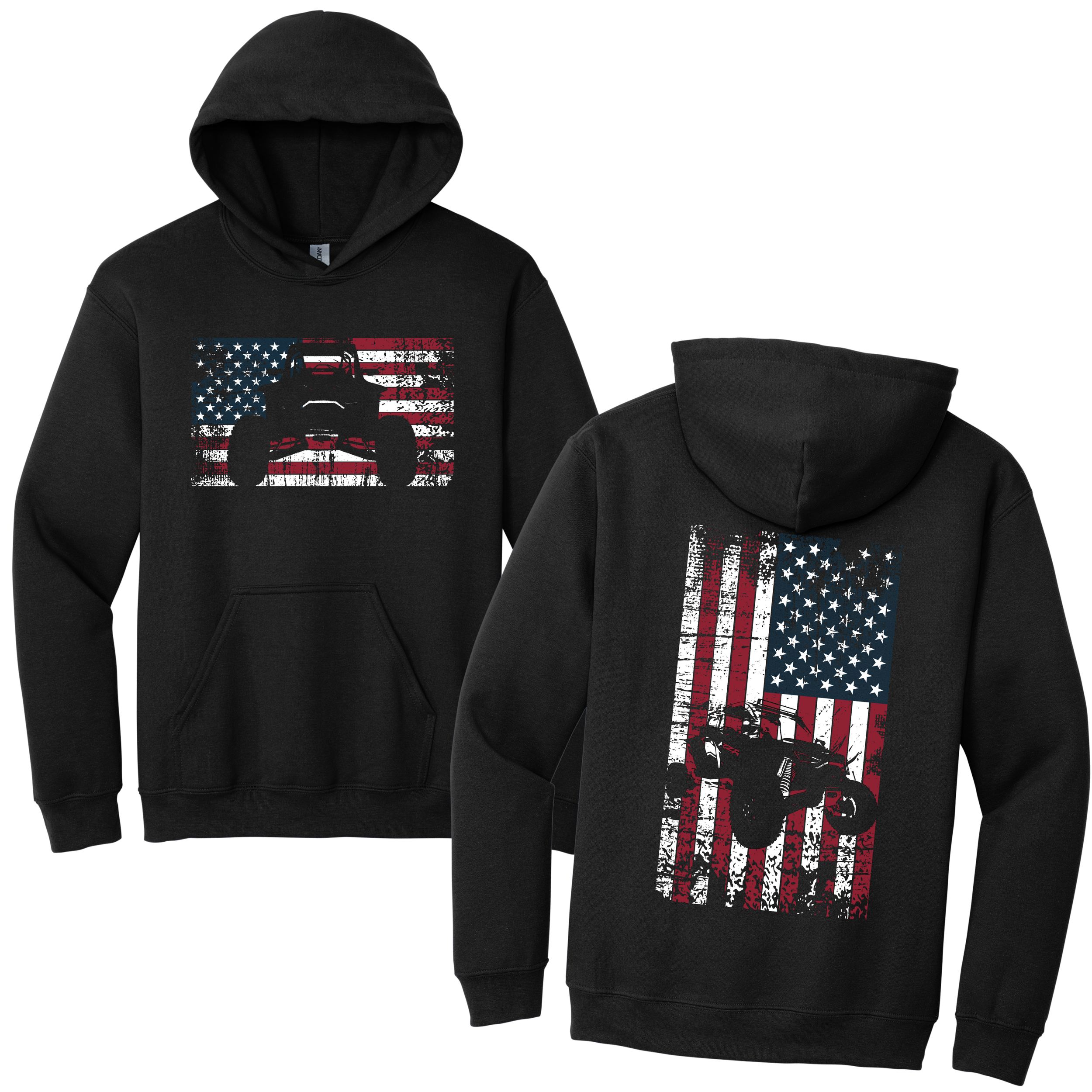 RZR-American Flag Hoodie