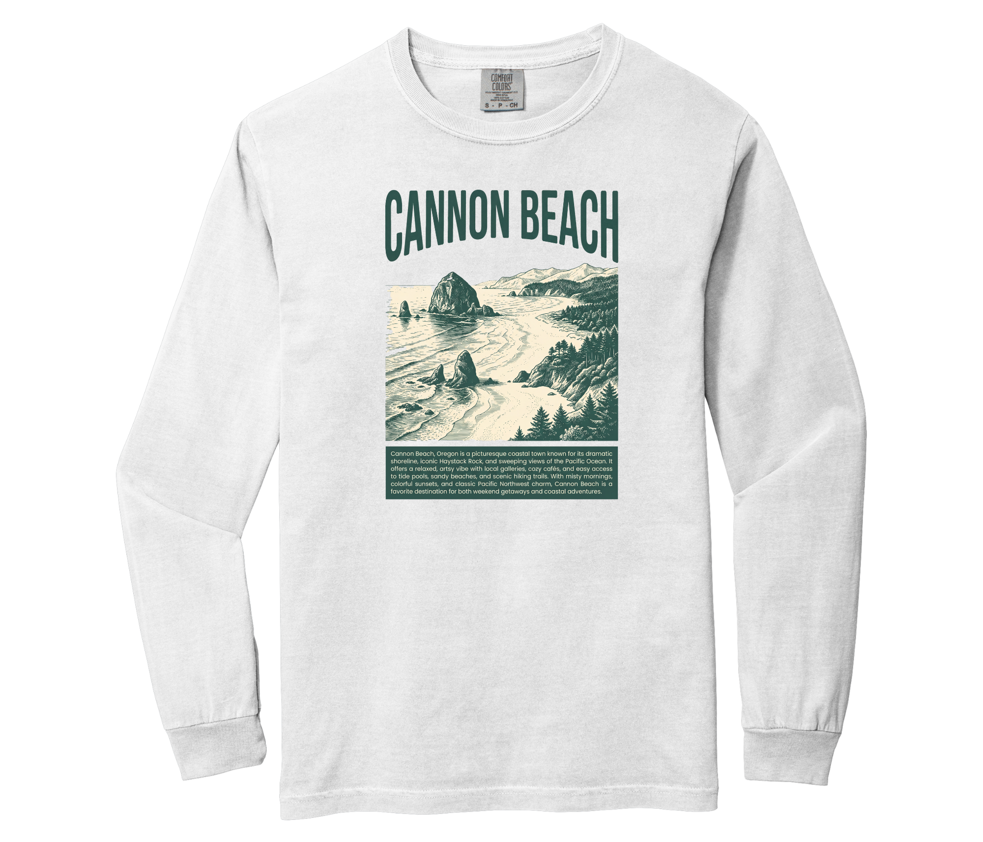 Vintage Cannon Beach Long Sleeve Tee