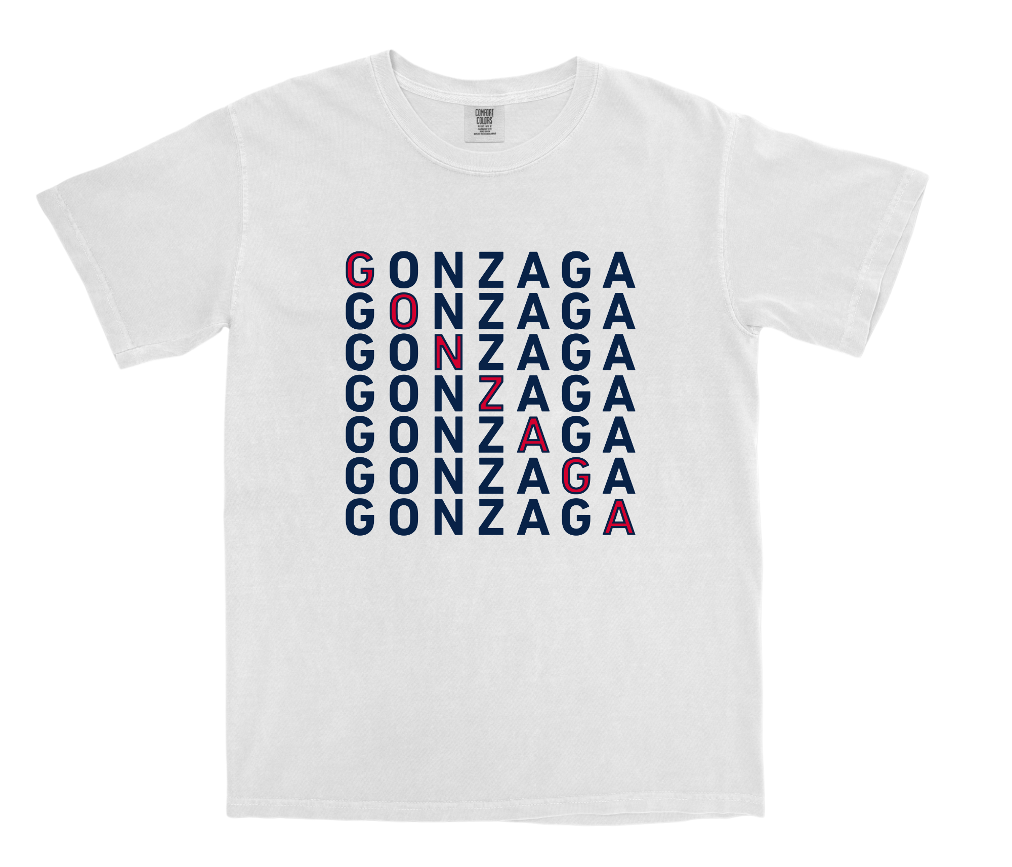 Gonzaga Typography Tee