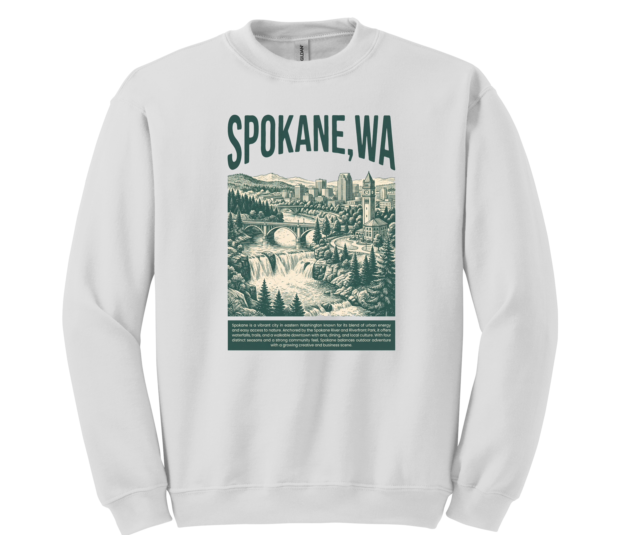 Vintage Spokane, WA | Riverfront Park Crewneck
