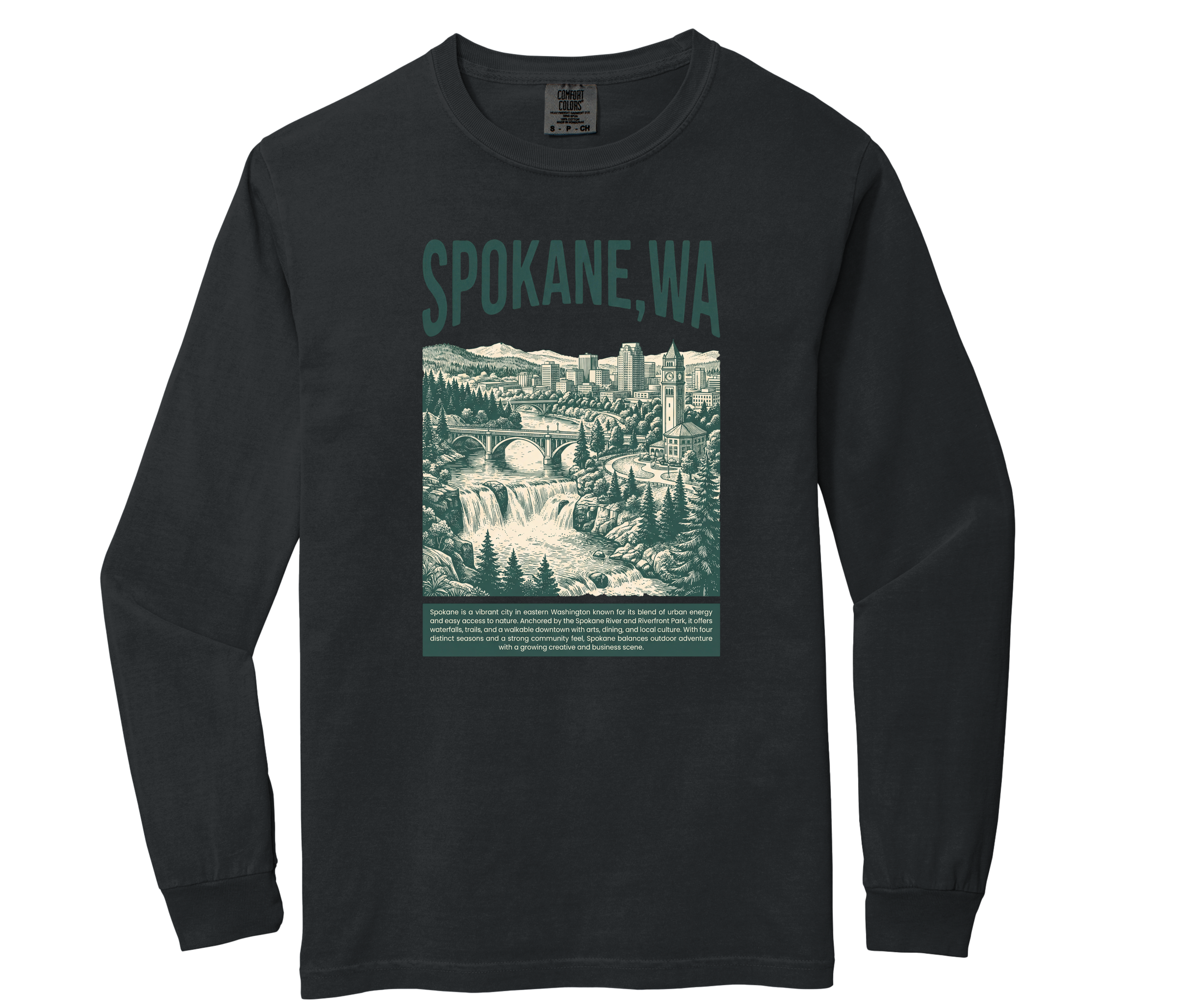 Vintage Spokane, WA | Riverfront Park Long Sleeve Tee