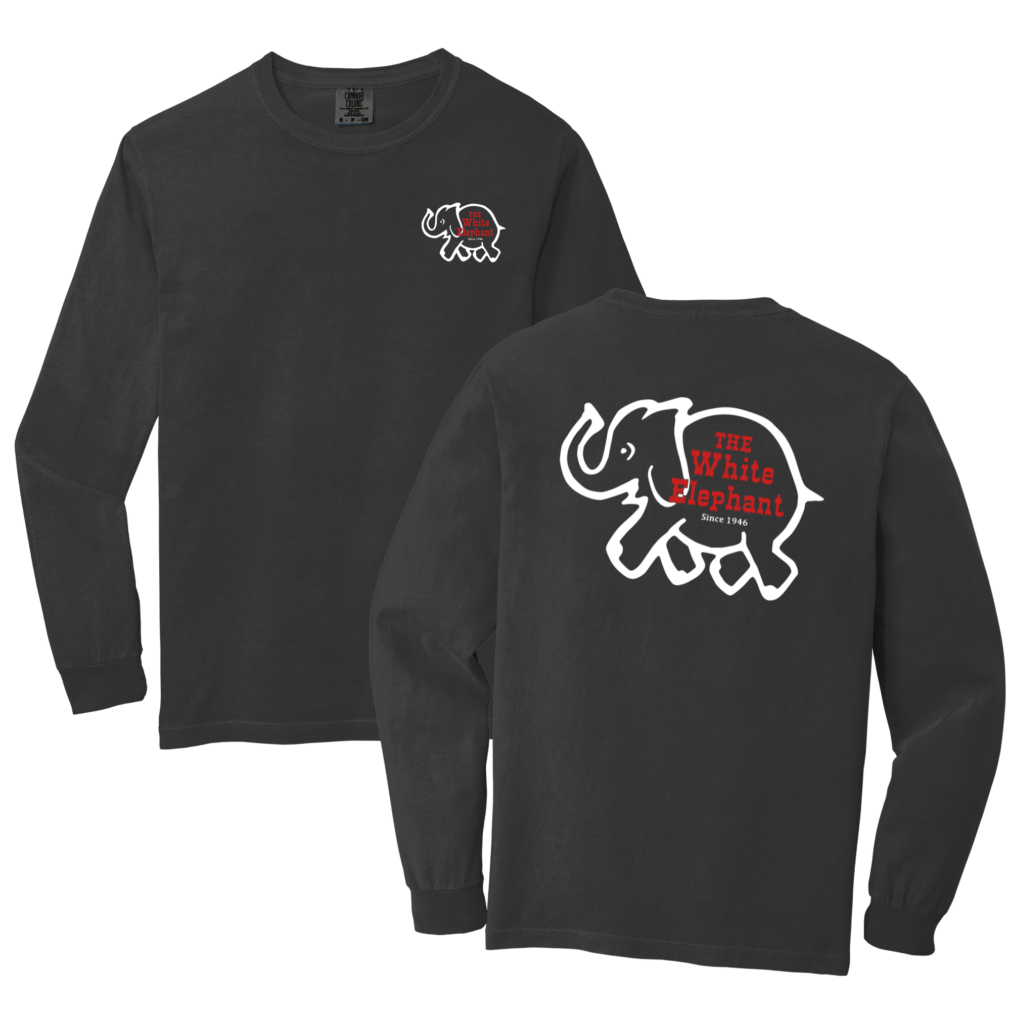 White Elephant Long Sleeve Tee
