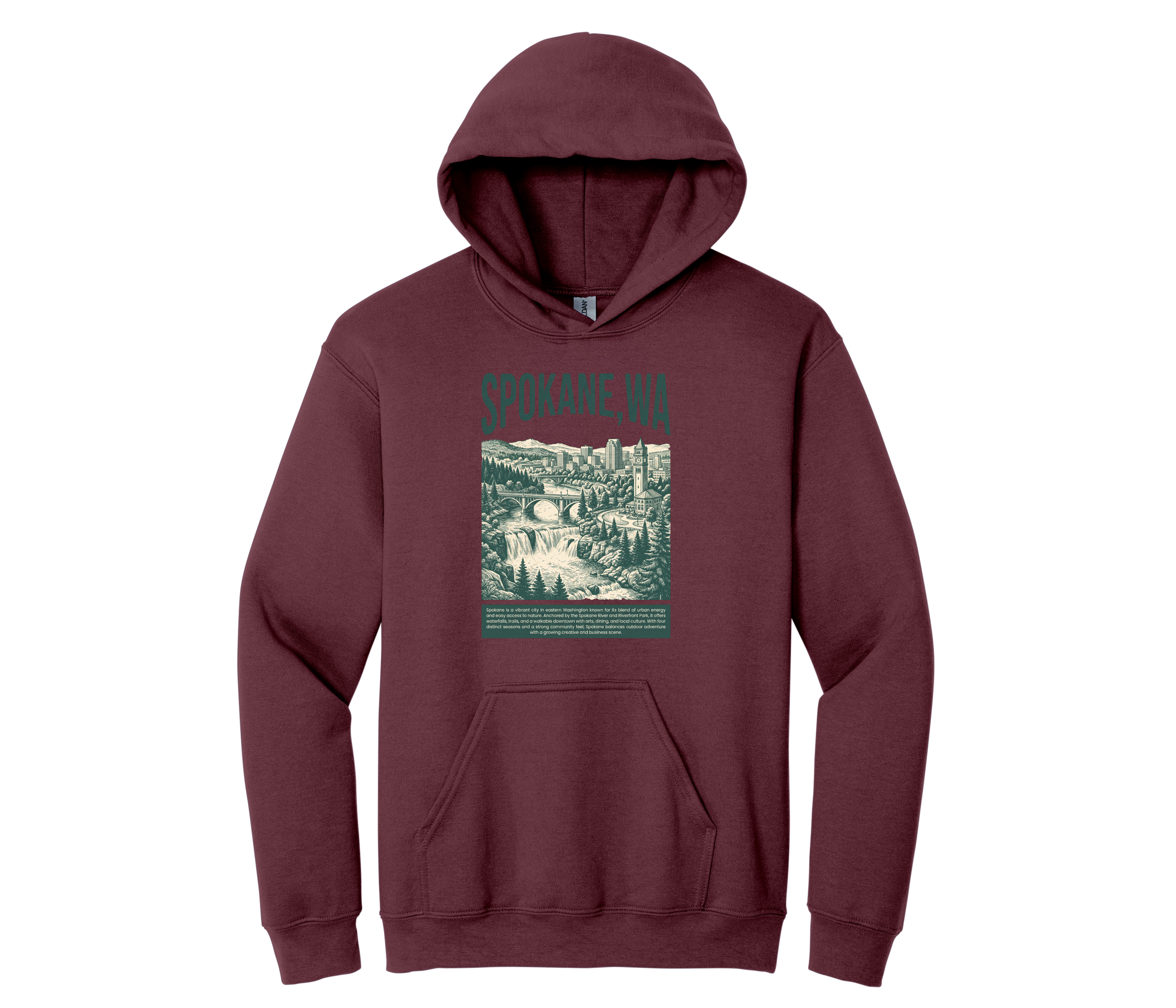 Vintage Spokane, WA | Riverfront Park Hoodie