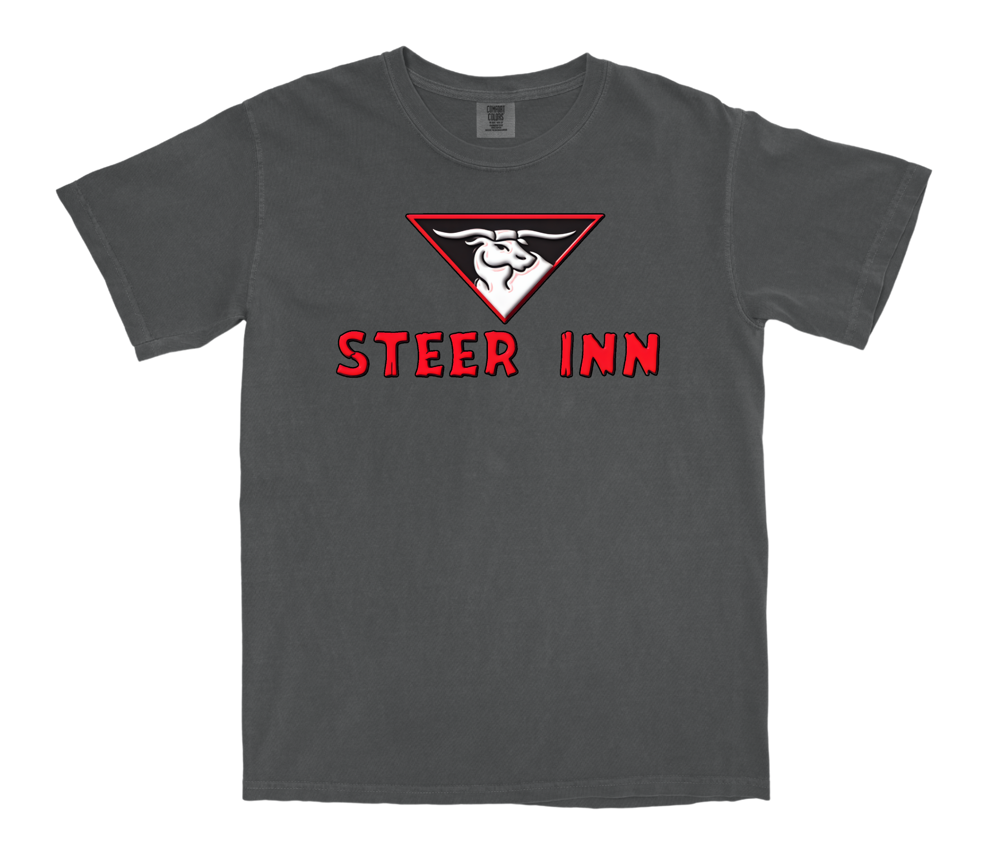 Steer in Graphite tee.png