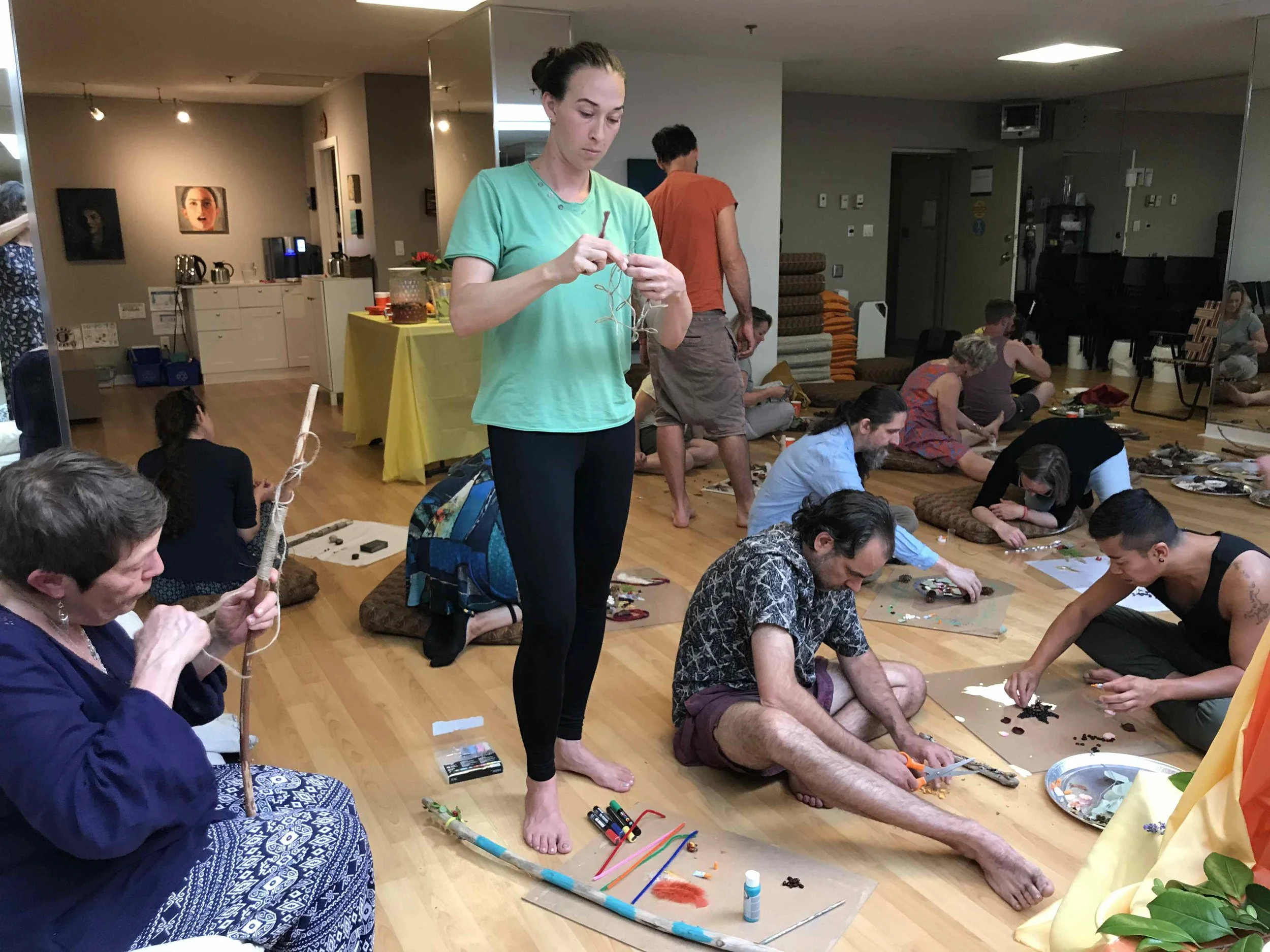 power staff making workshop summmer solstice led activity