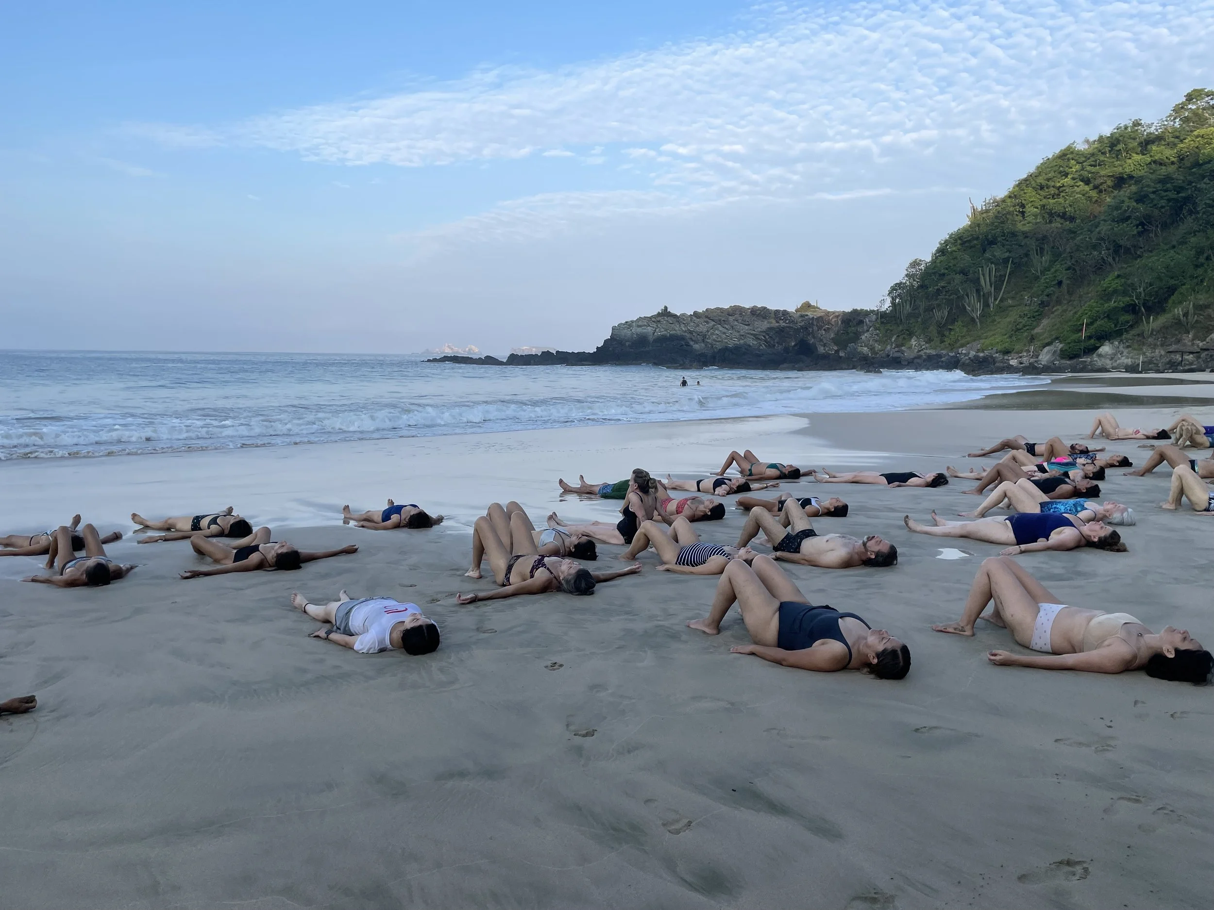 therapy retreat at the beach, rguided relaxation 