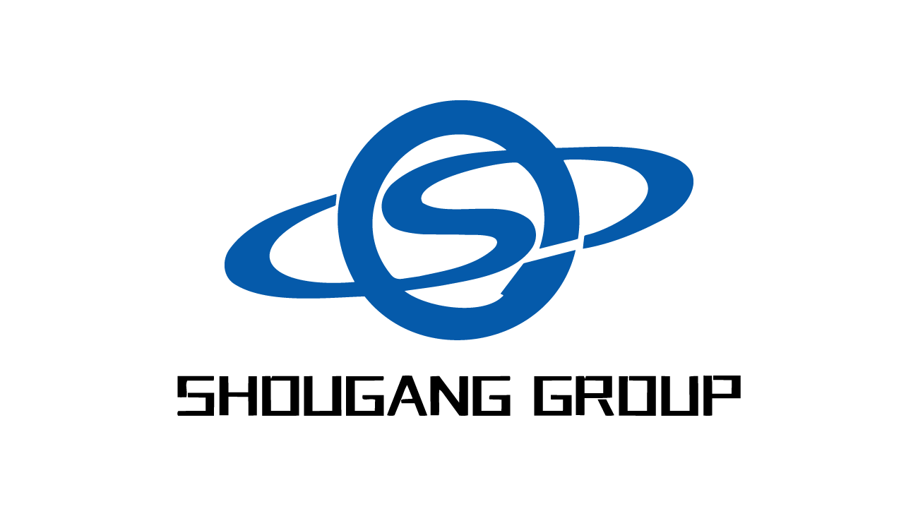 Shougang steel company logo representing a major Chinese industrial steel manufacturer and global supplier