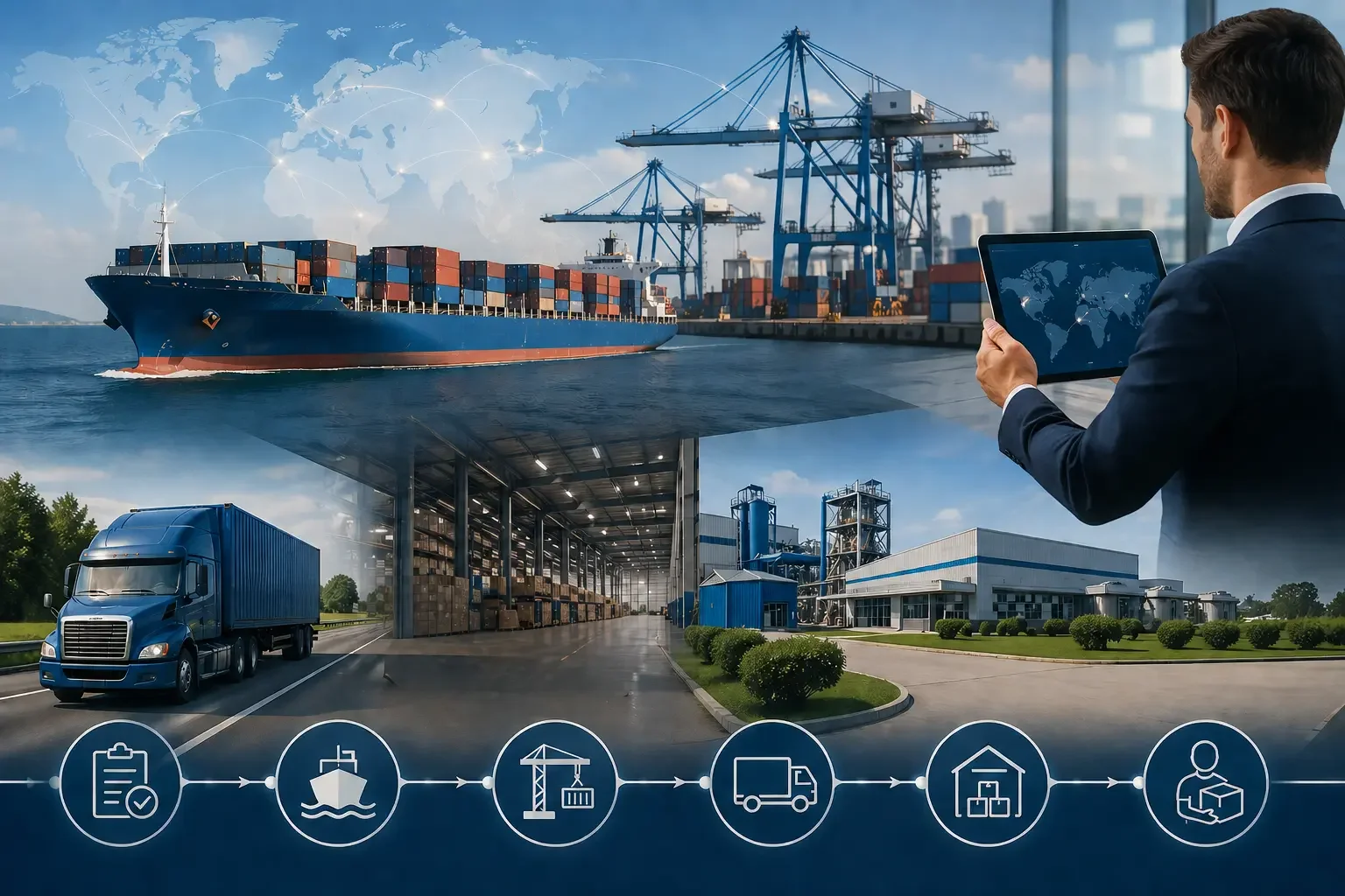 GR Trading manages every stage of the tinplate steel supply chain — from Chinese mill production and ocean freight to US port logistics, warehousing, and final delivery to manufacturers.