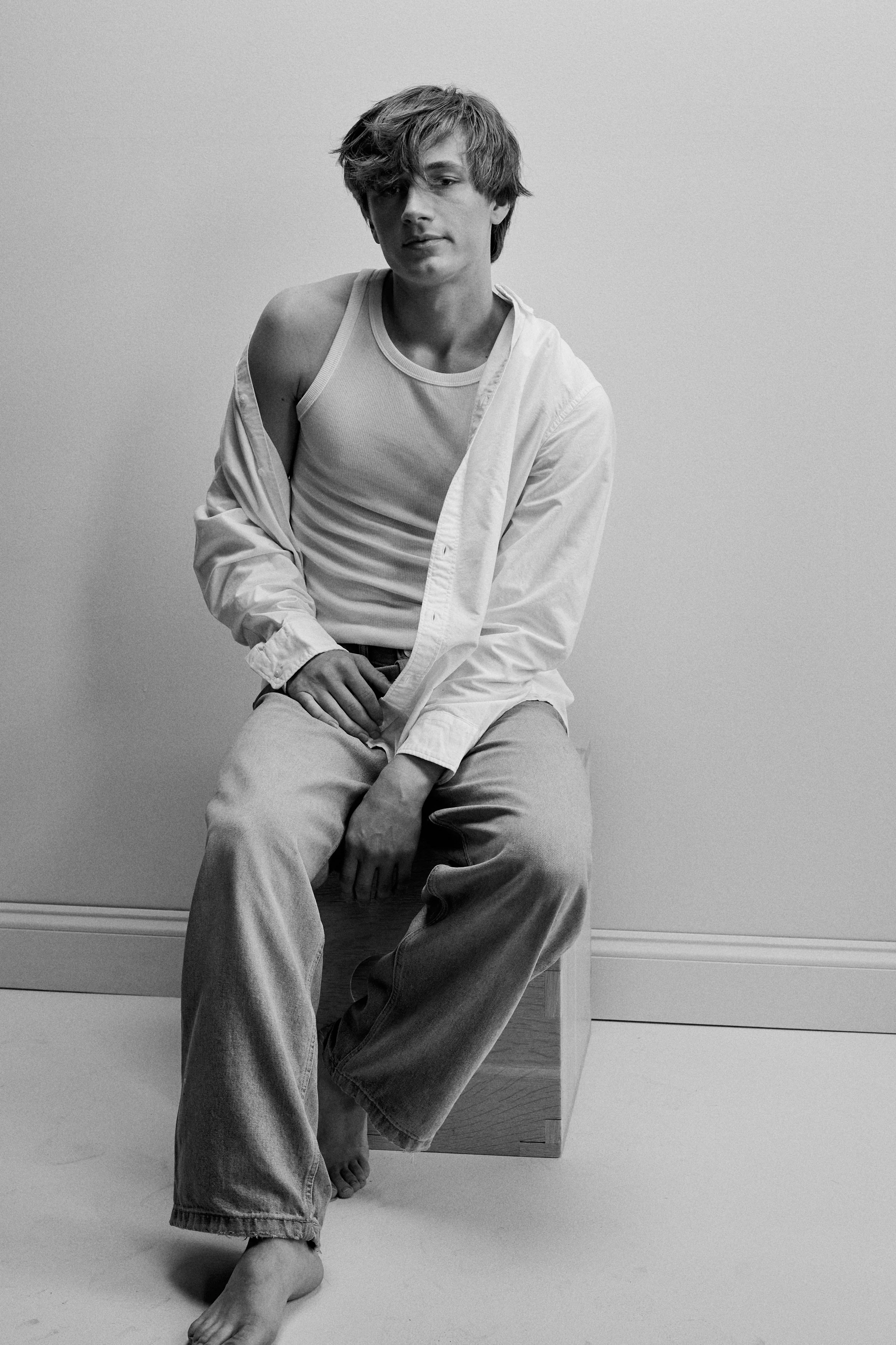 Brandon Engel, Aliza Baran black & white digital.