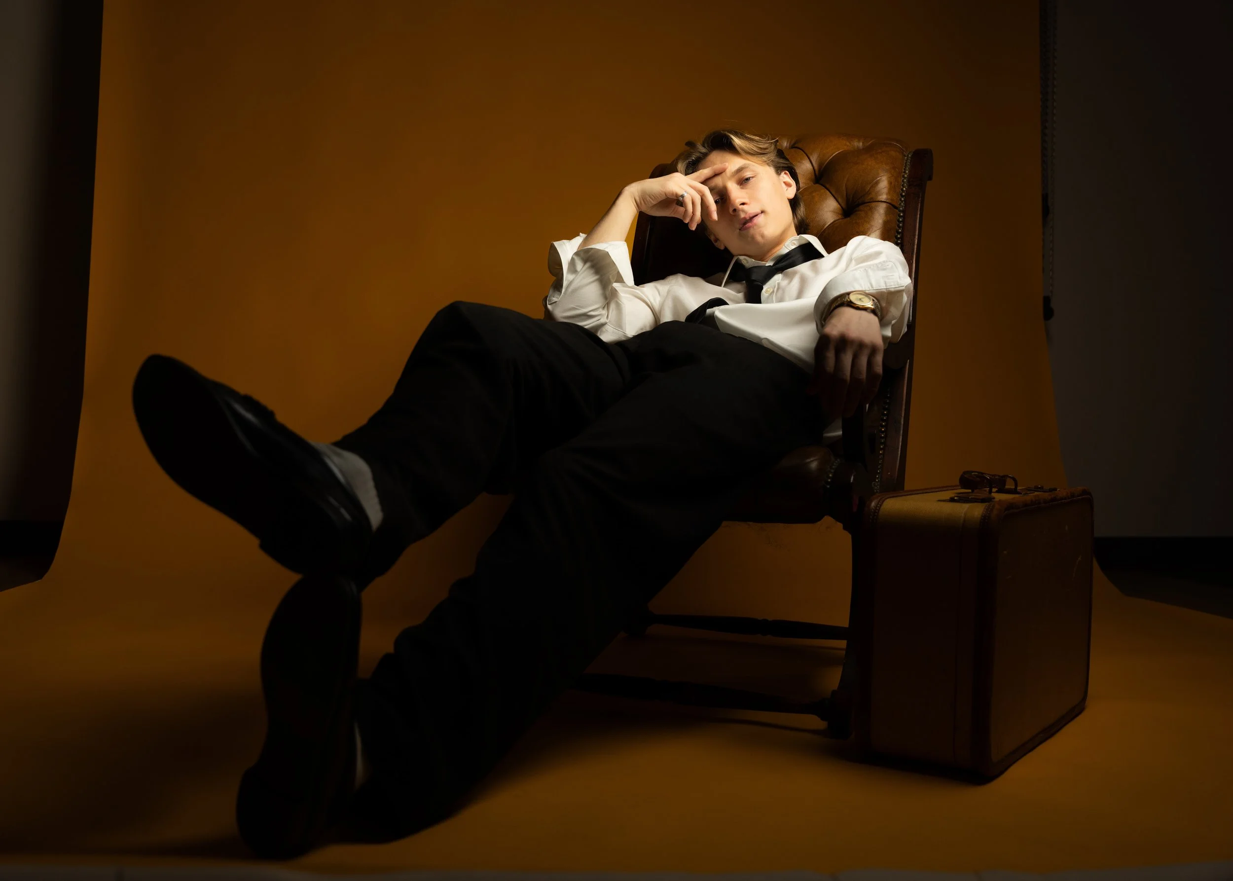 Brandon Engel, Keifer Russell editorial portrait.