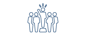 an icon of product owner and people