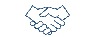 an icon of a handshake