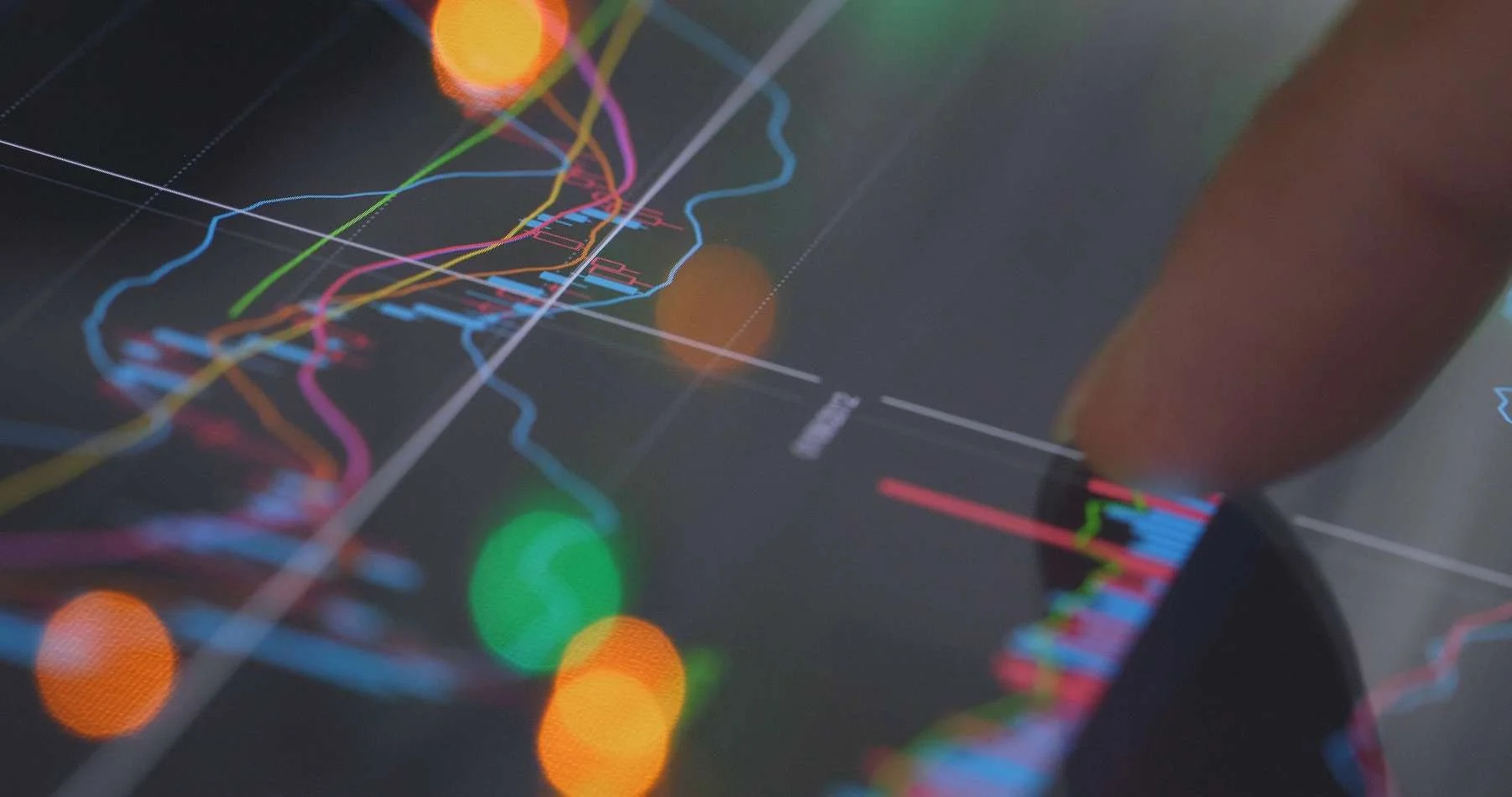 colorful high tech graphic screen