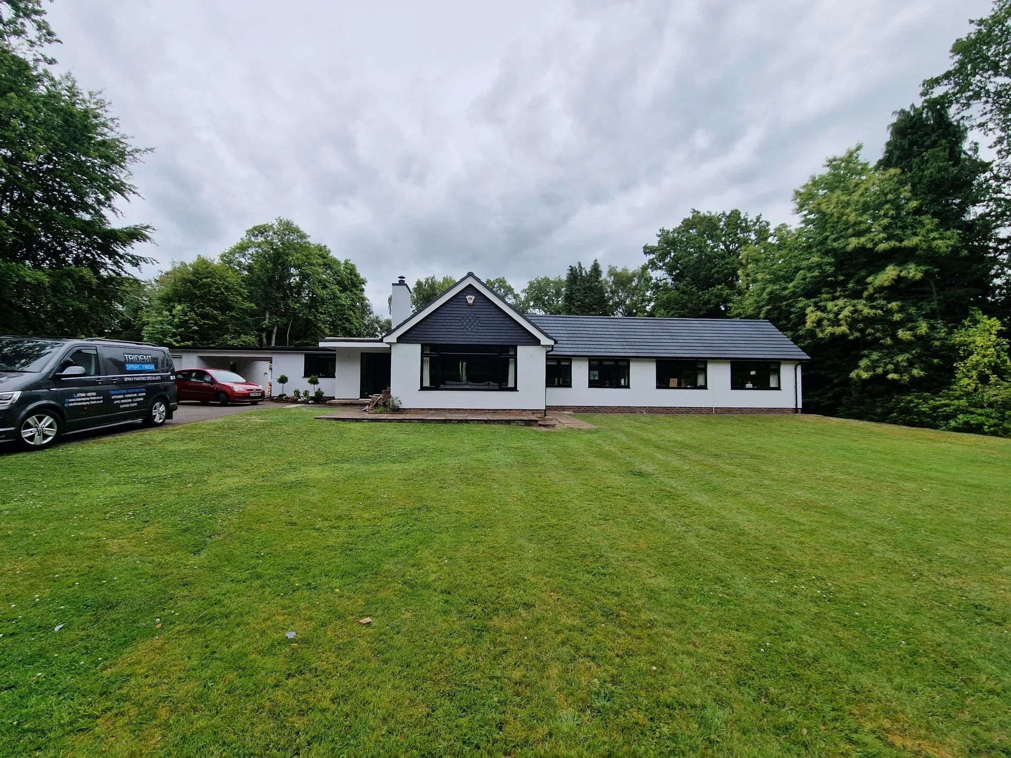 UPVC windows sprayed in Surrey