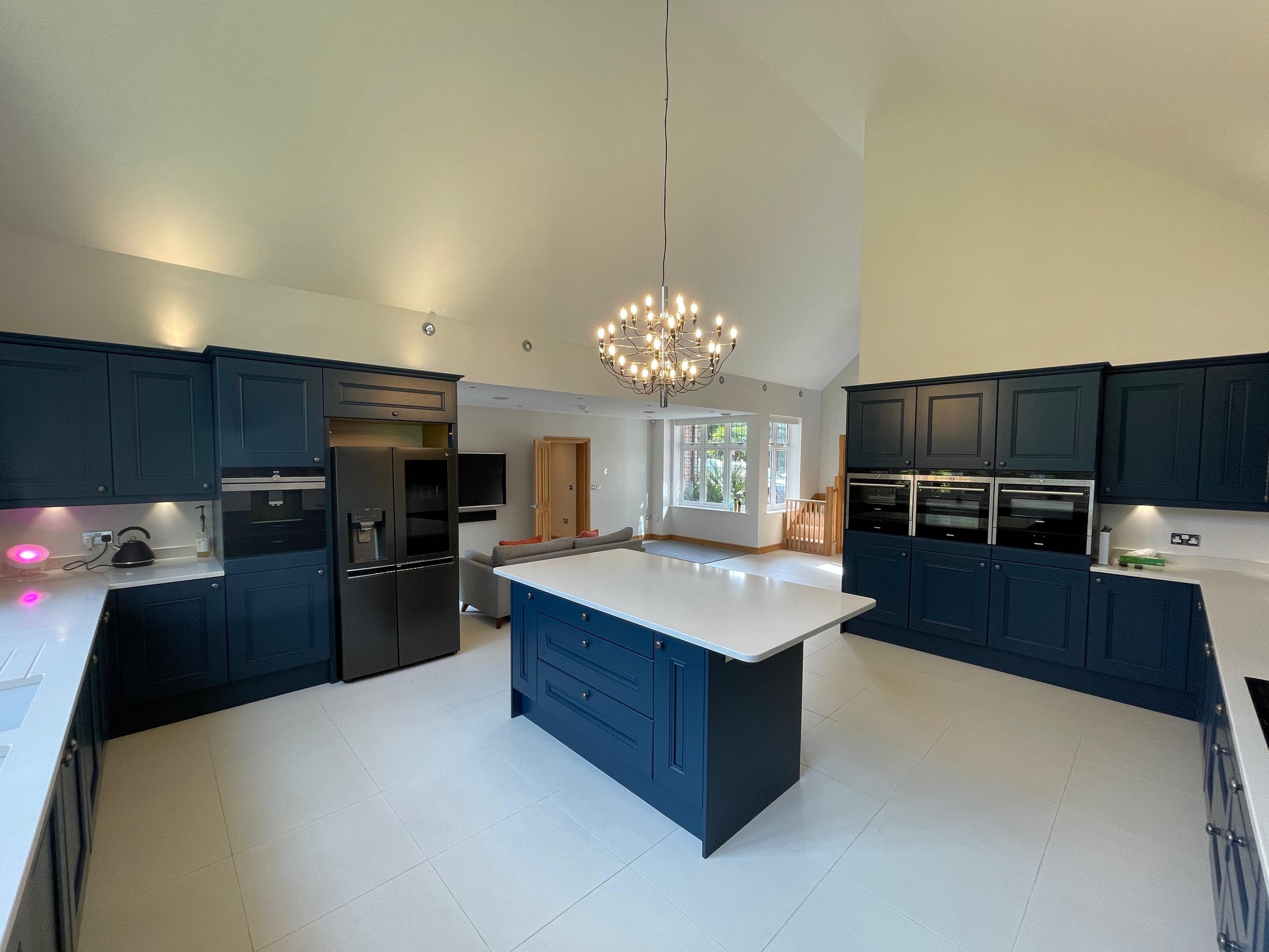 Kitchen cabinets spray painted in surrey