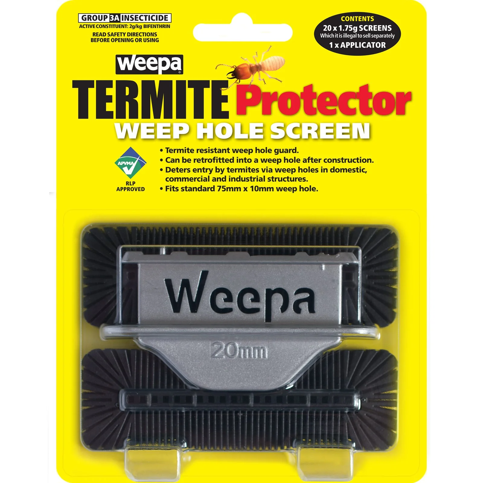 Weepa Termite Protector Weep Hole Screen