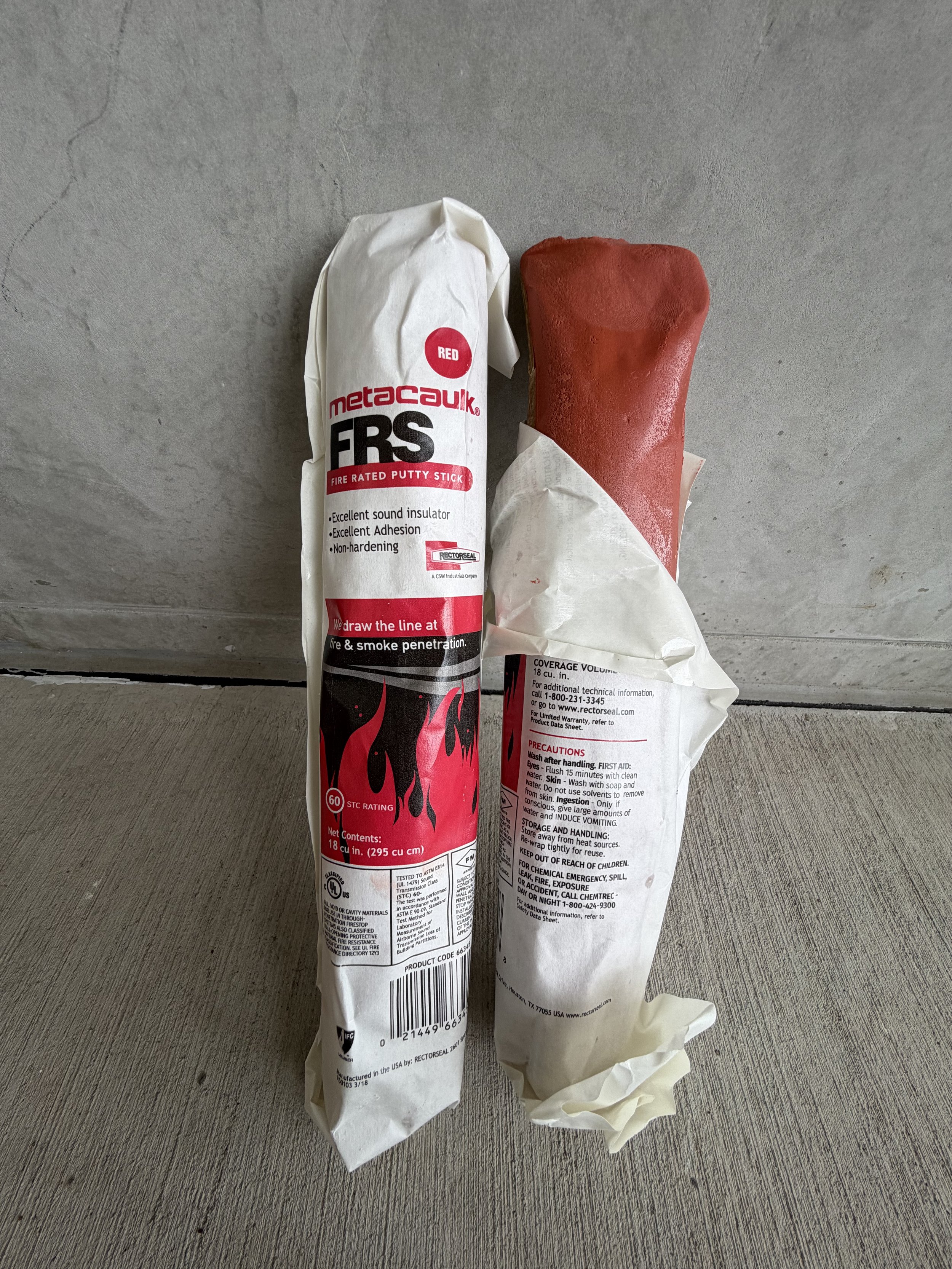 Metacaulk® FRS Fire Rated Putty Stick