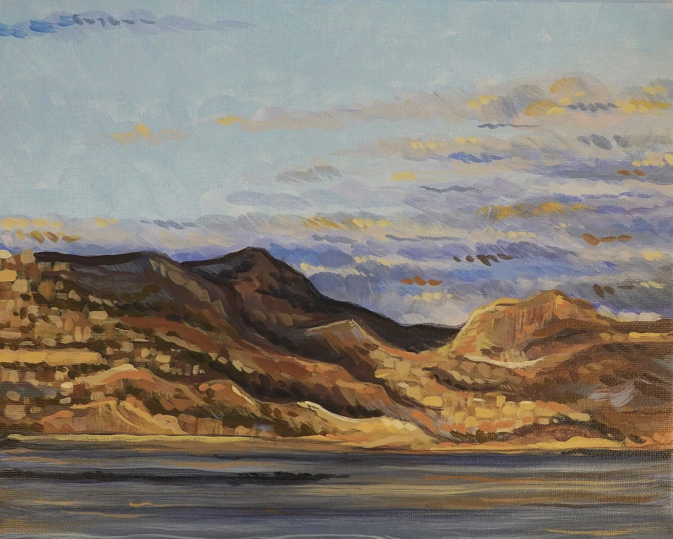 Dimming Light,
Inspired by Altea, Spain,
24 x 30 cm
