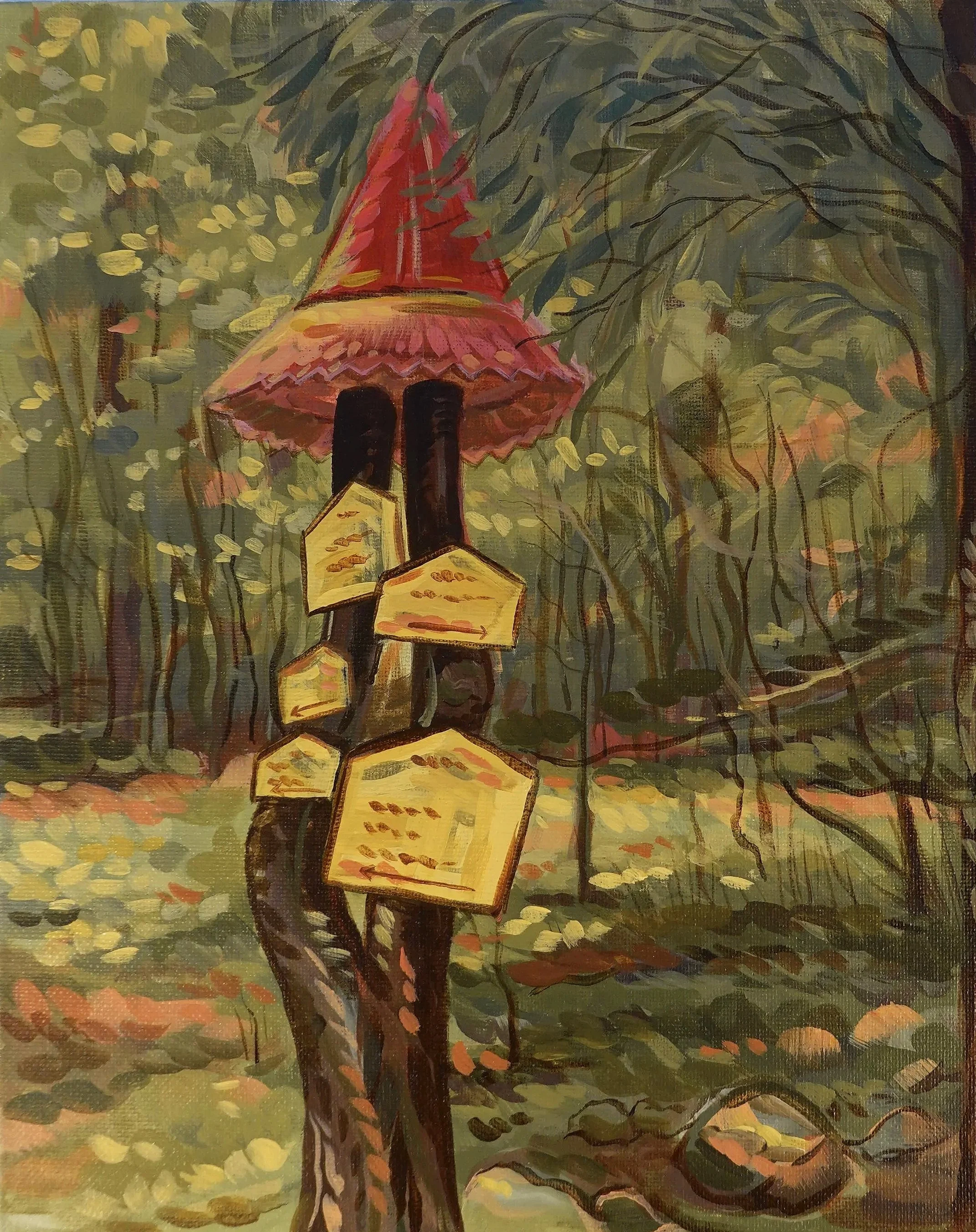 Whimsical Hiking Sight,
Inspired by the High Tatras, Slovakia,
30 x 24 cm
