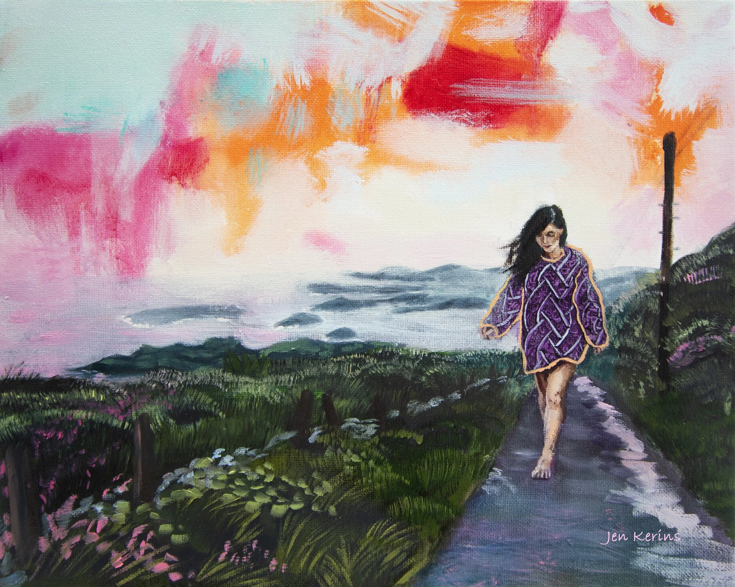 Bhí an ceo ag éirí de na cnoic