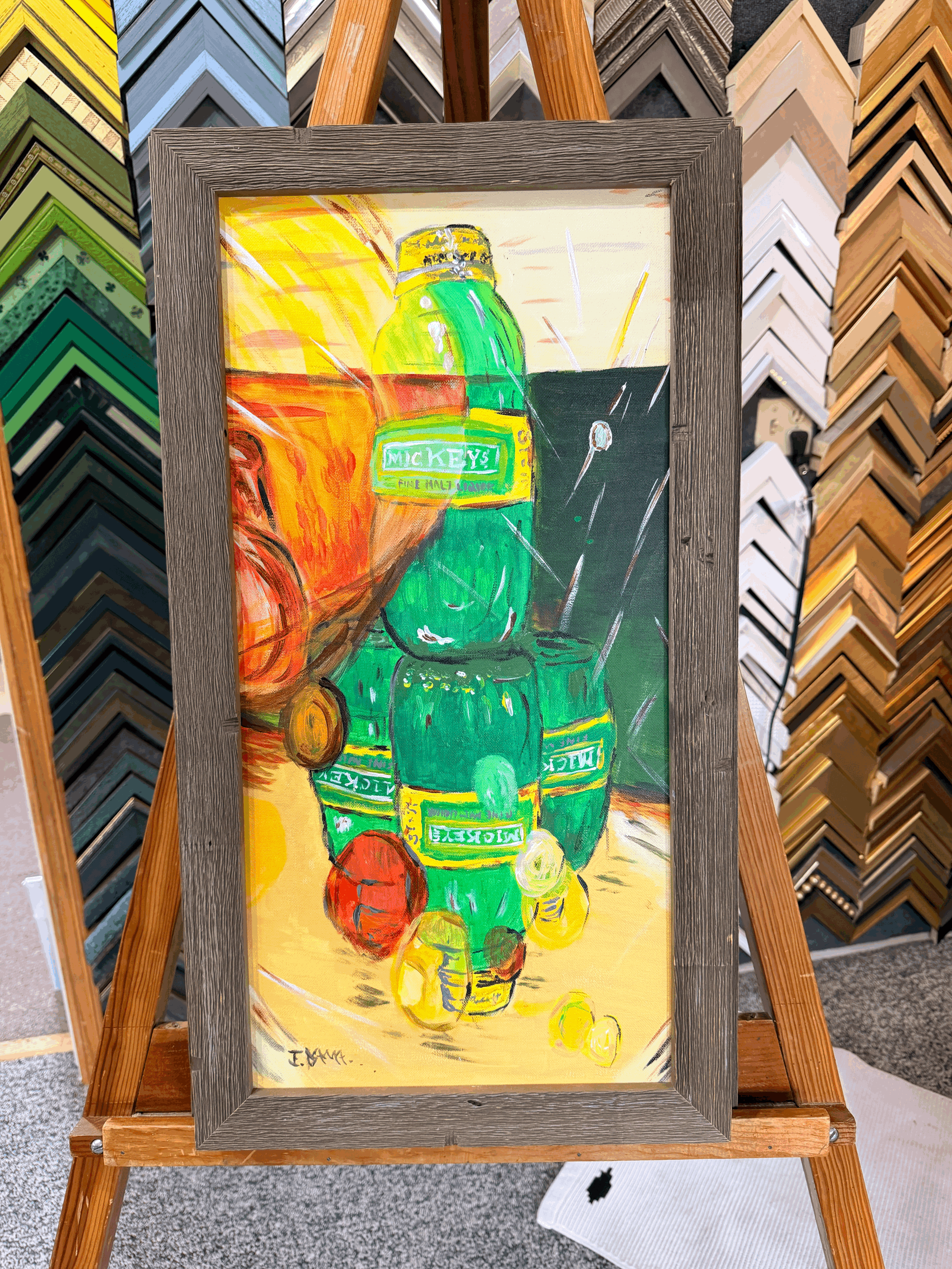 "Beer Bottle Bubble Statue"
