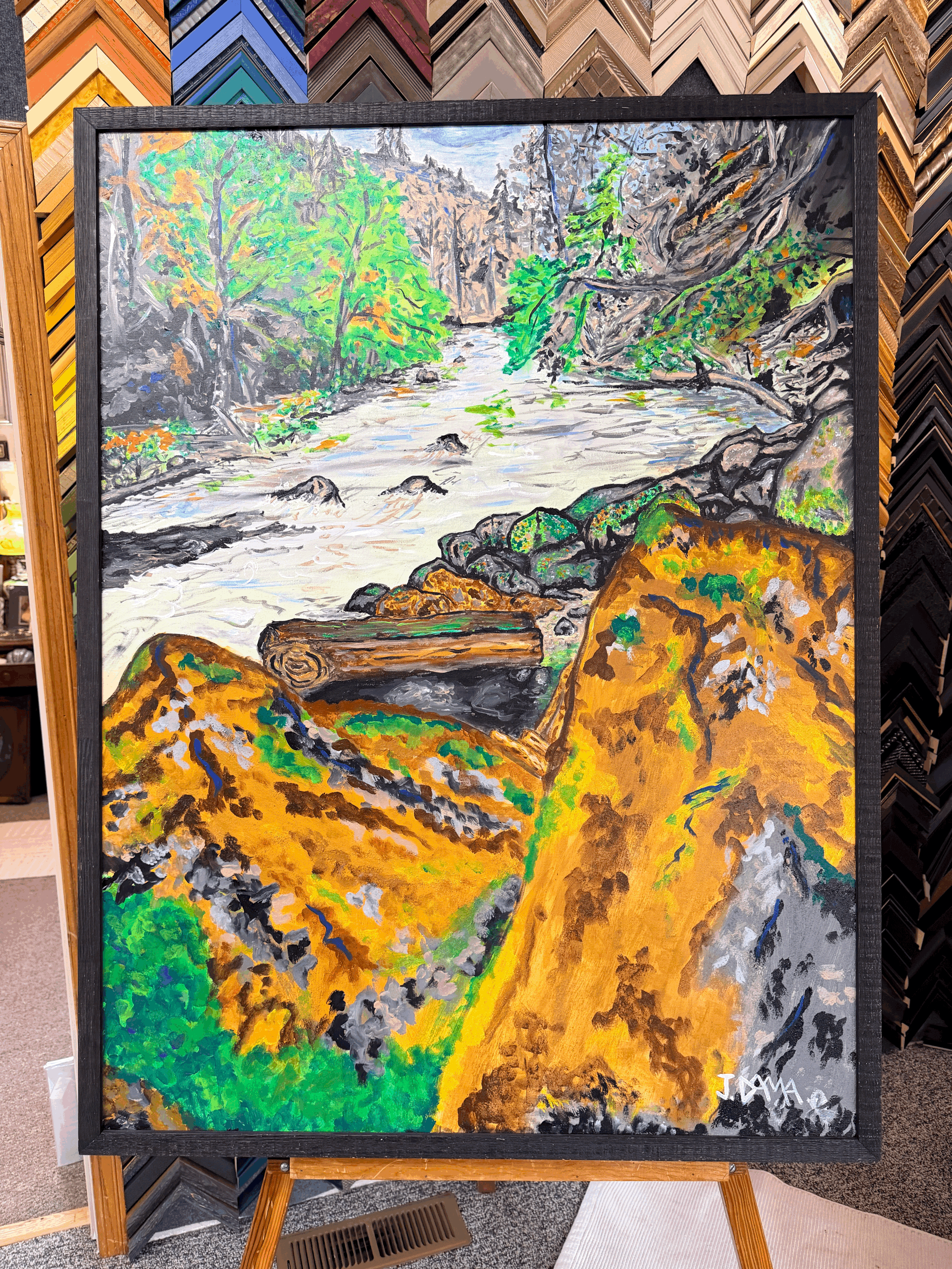 "Mossy Rocks on the Hoh River"