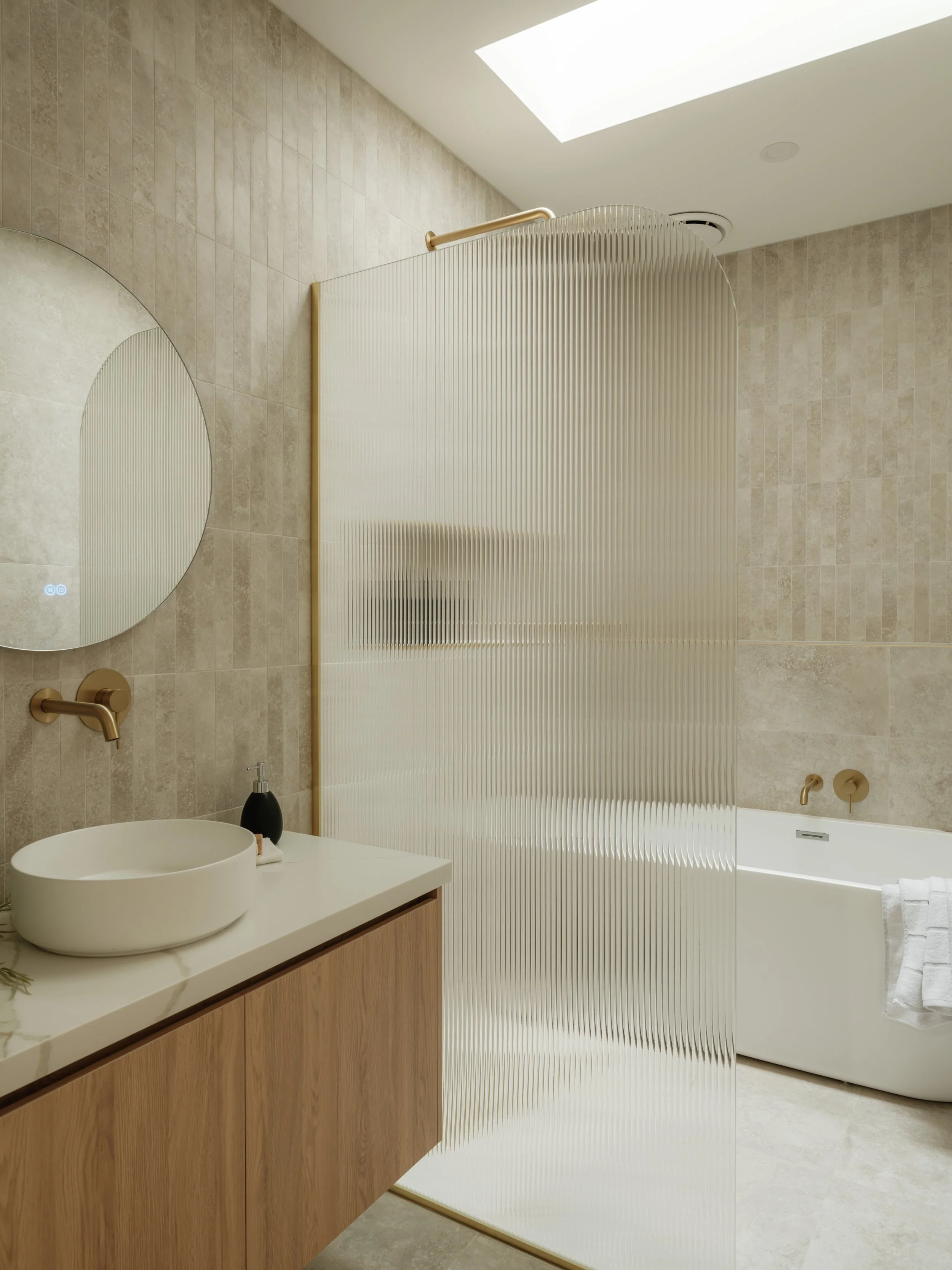 Bathroom bathed in Natural light