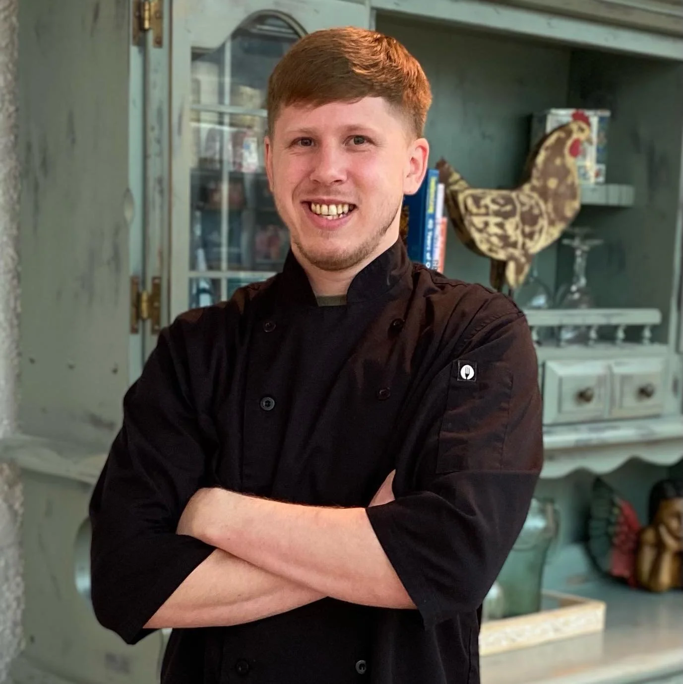 Chef Anthony Schafer, founder of Strata, in the kitchen