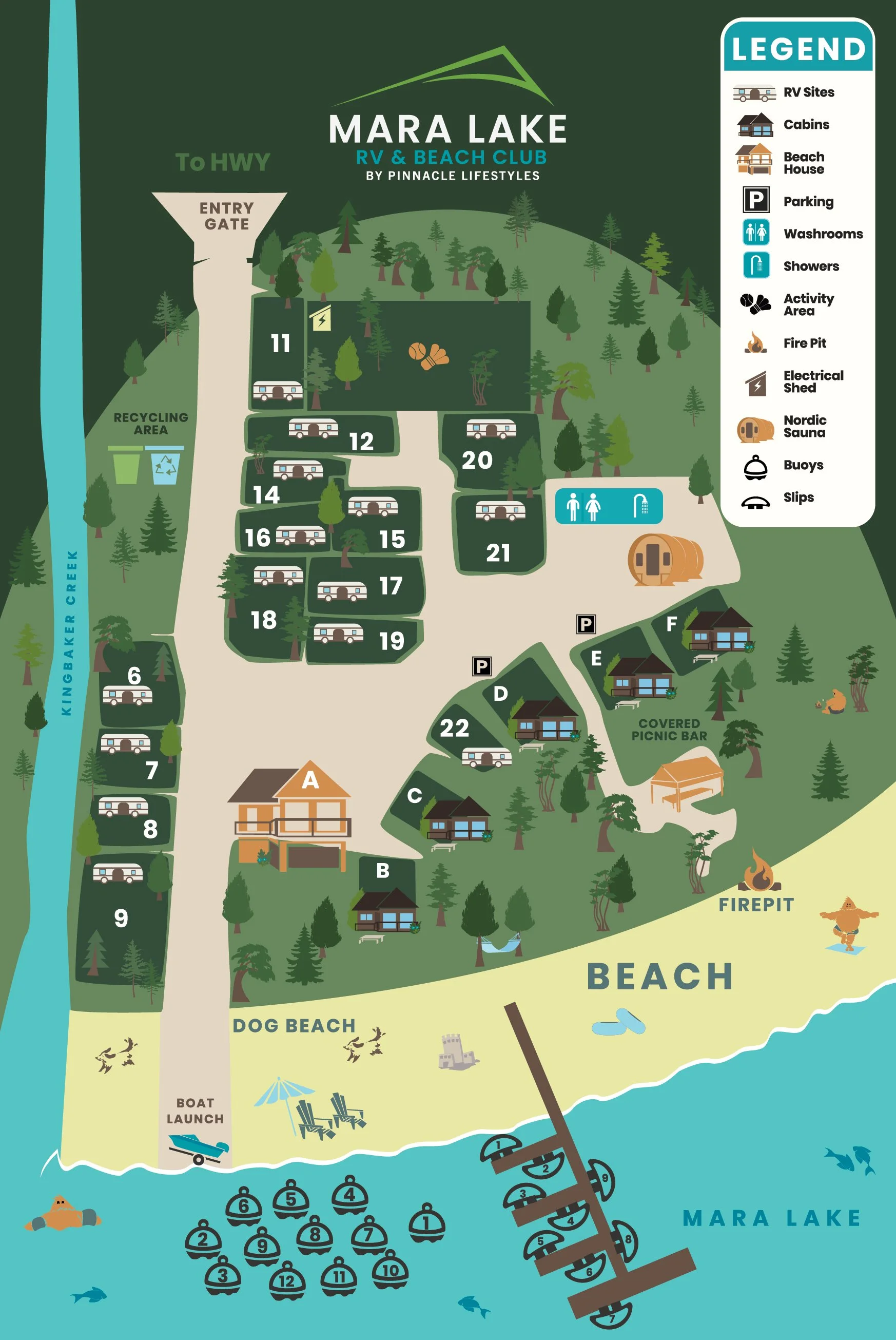 Mara Lake Map