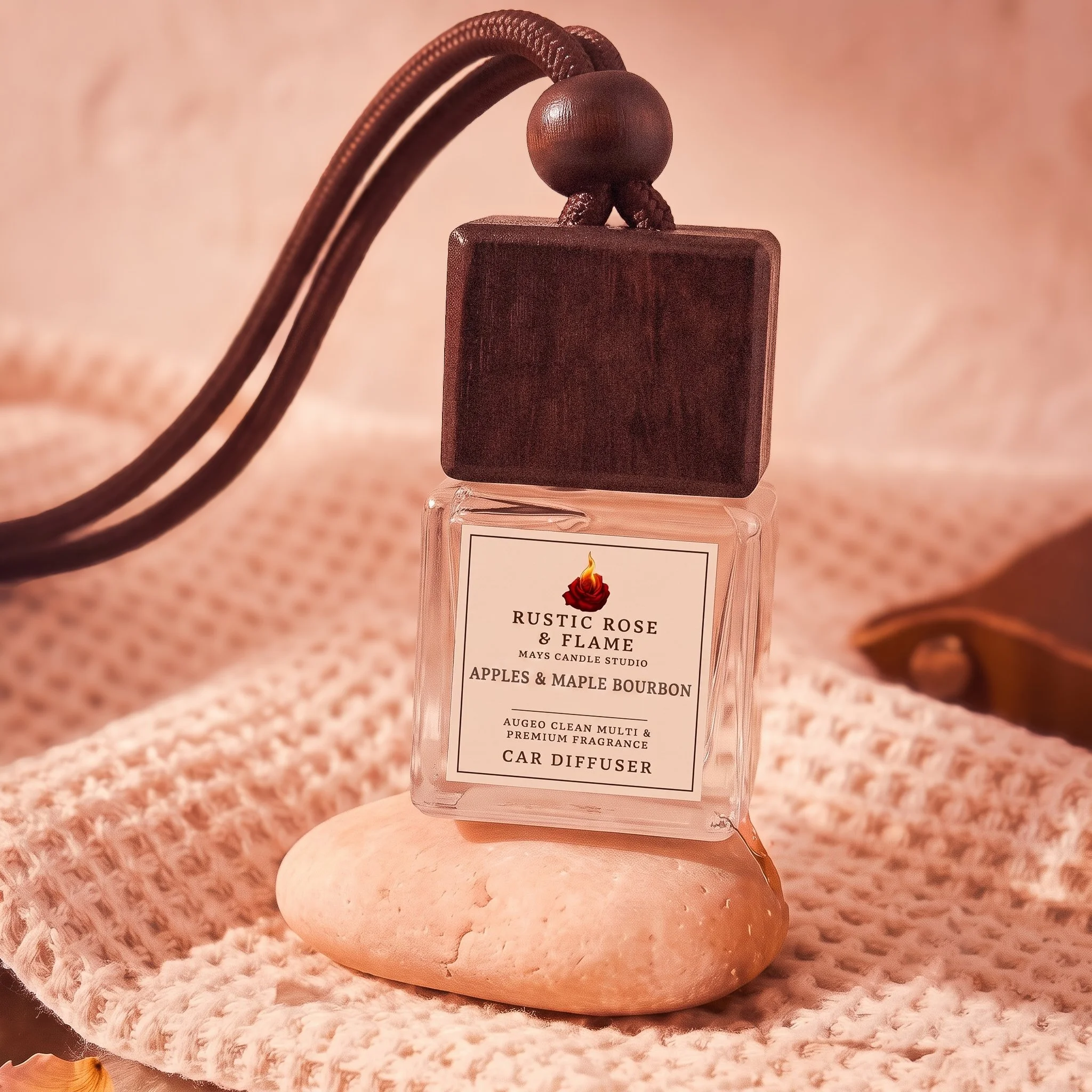 Apples & Maple Bourbon- Luxury Glass Car Diffuser