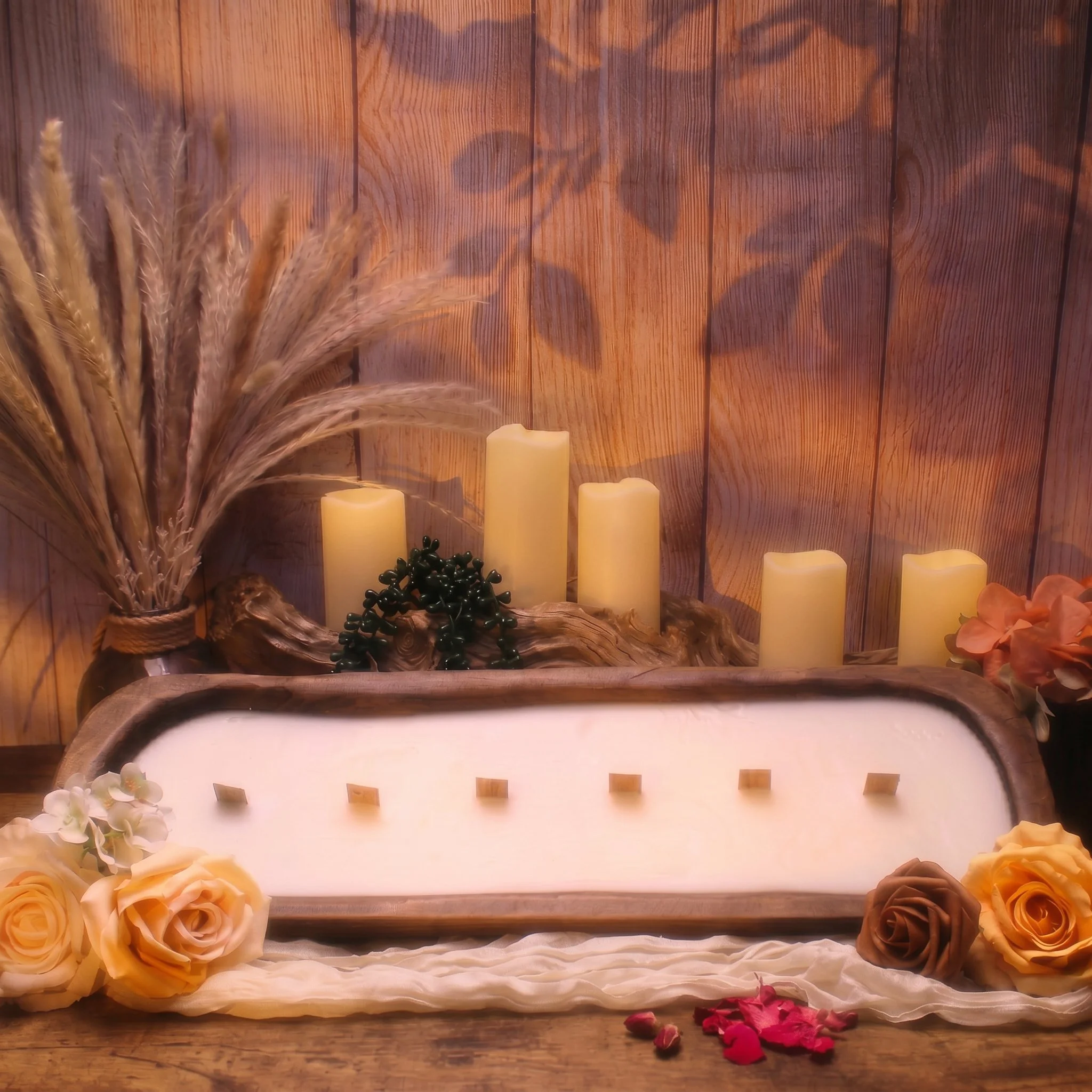 Wild Rose Bloom Wooden Dough Bowl.jpg