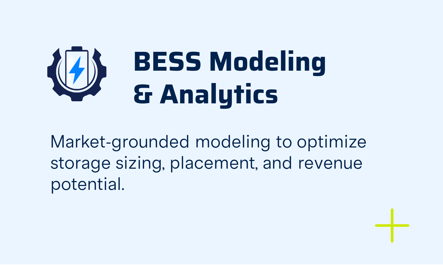EEPLUS- BESS MODELING & ANALYTICS