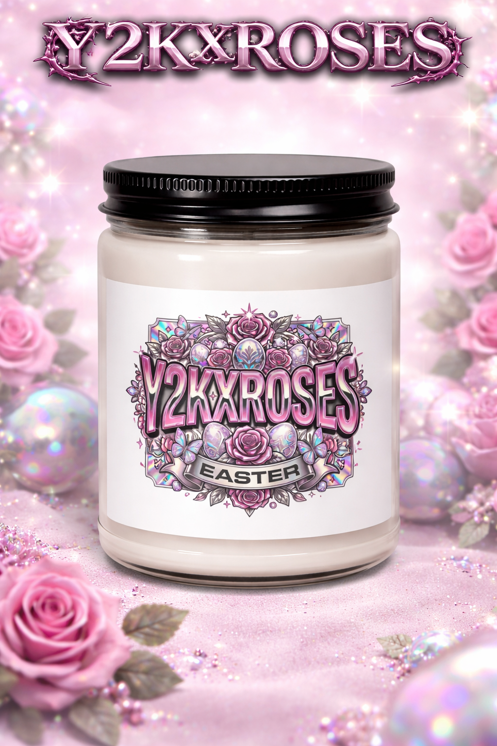 y2kxroses easter candle