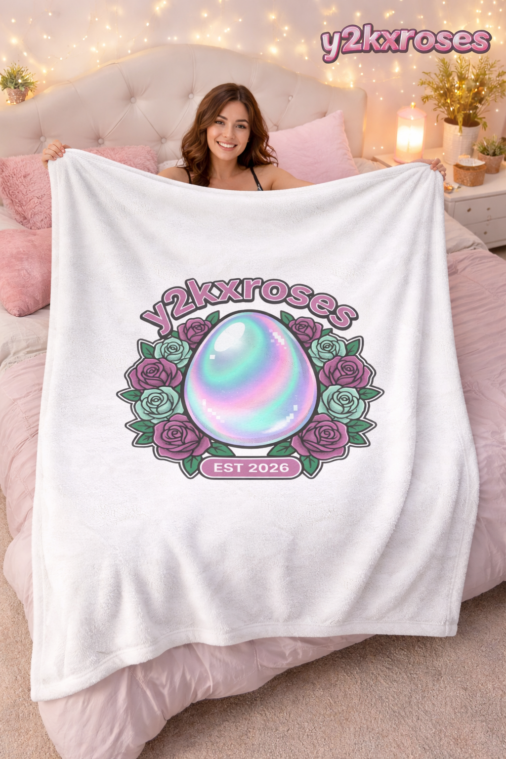 y2kxroses easter est 2026 plush blanket