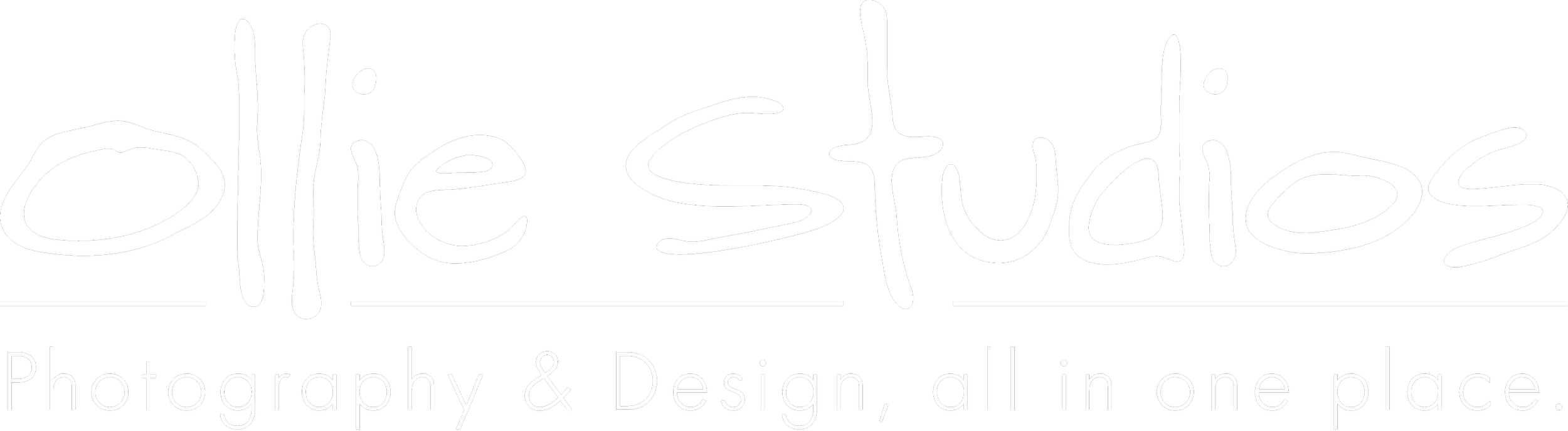 Logo for Elle Studios with the text 'Elle Studios Photography & Design, all in one place' on a black background.