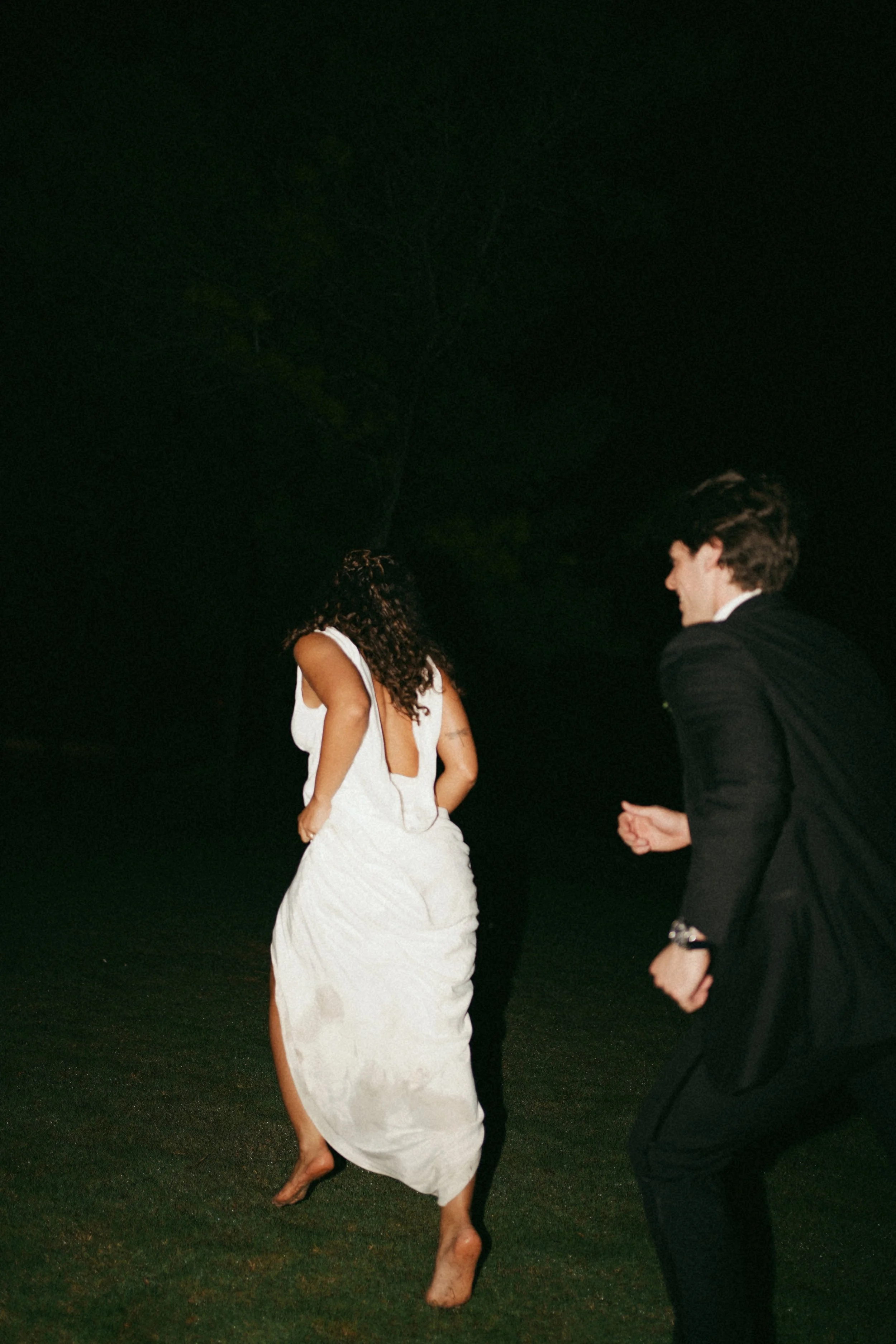 A spontaneous evening moment in Richmond, Texas, capturing energy and movement during the celebration.