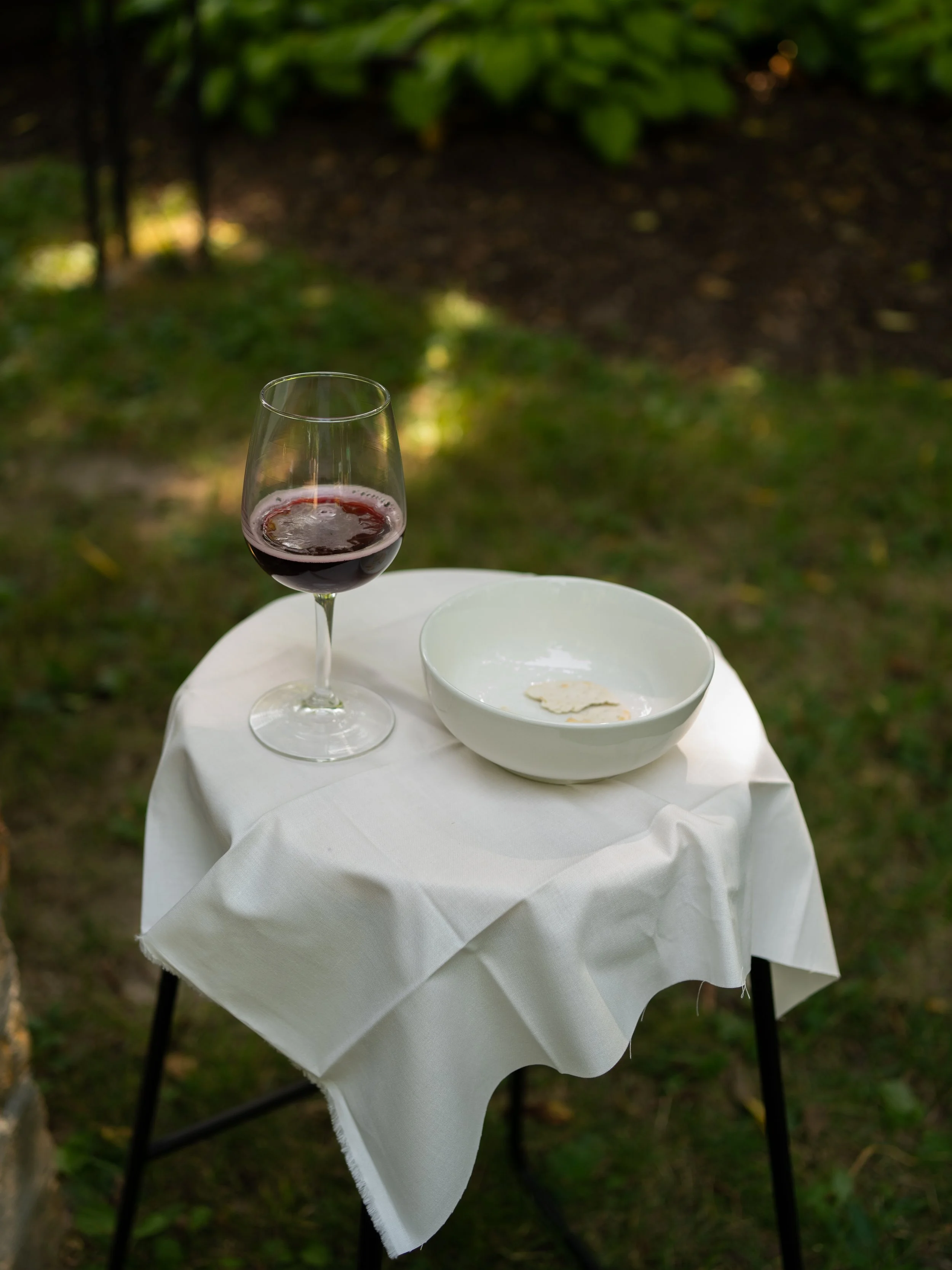 Ceremony communion detail in O’Fallon, MO, capturing atmosphere through simple composition.