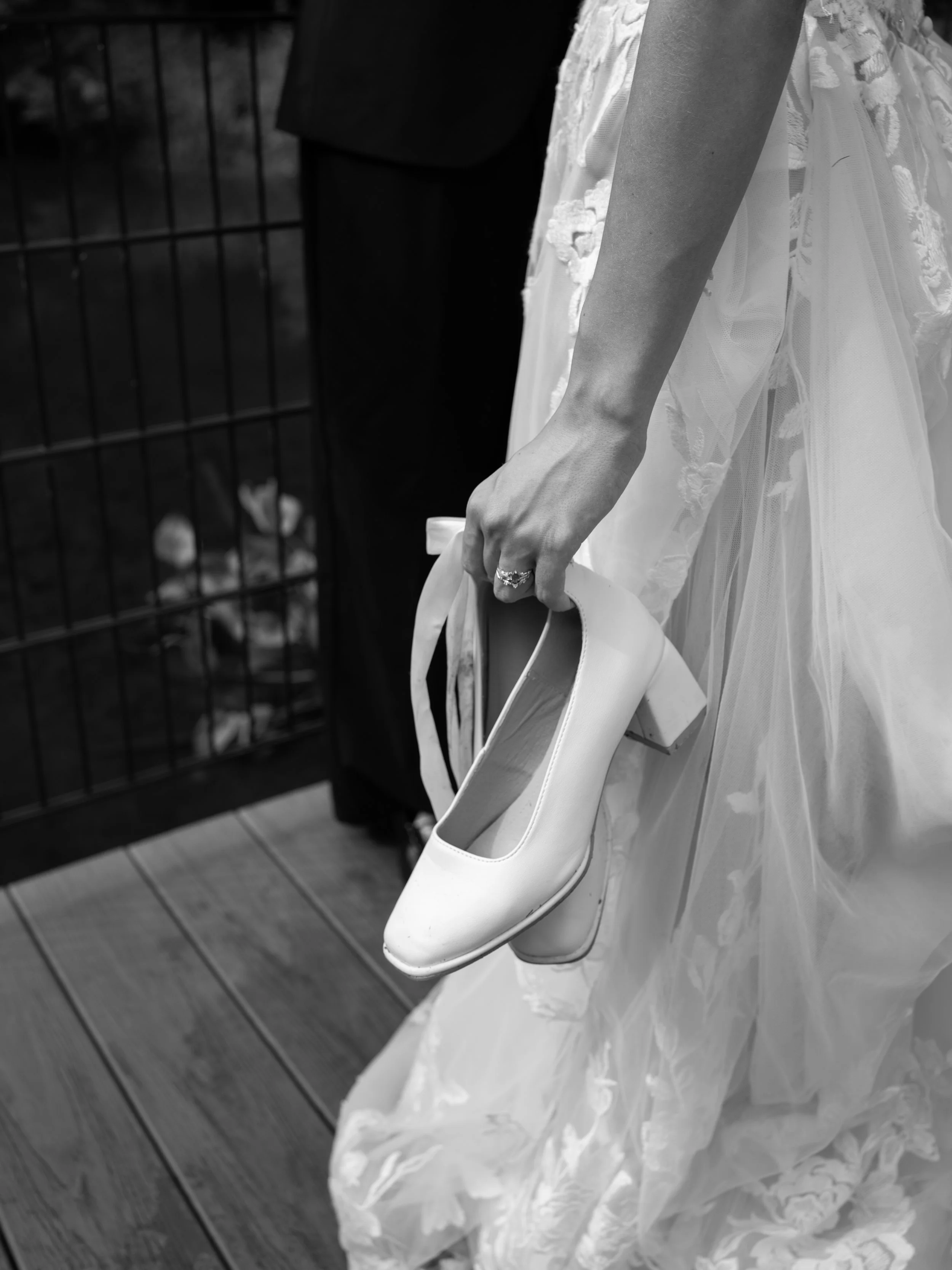 A candid black-and-white detail in O’Fallon, Missouri, capturing texture and quiet transition.