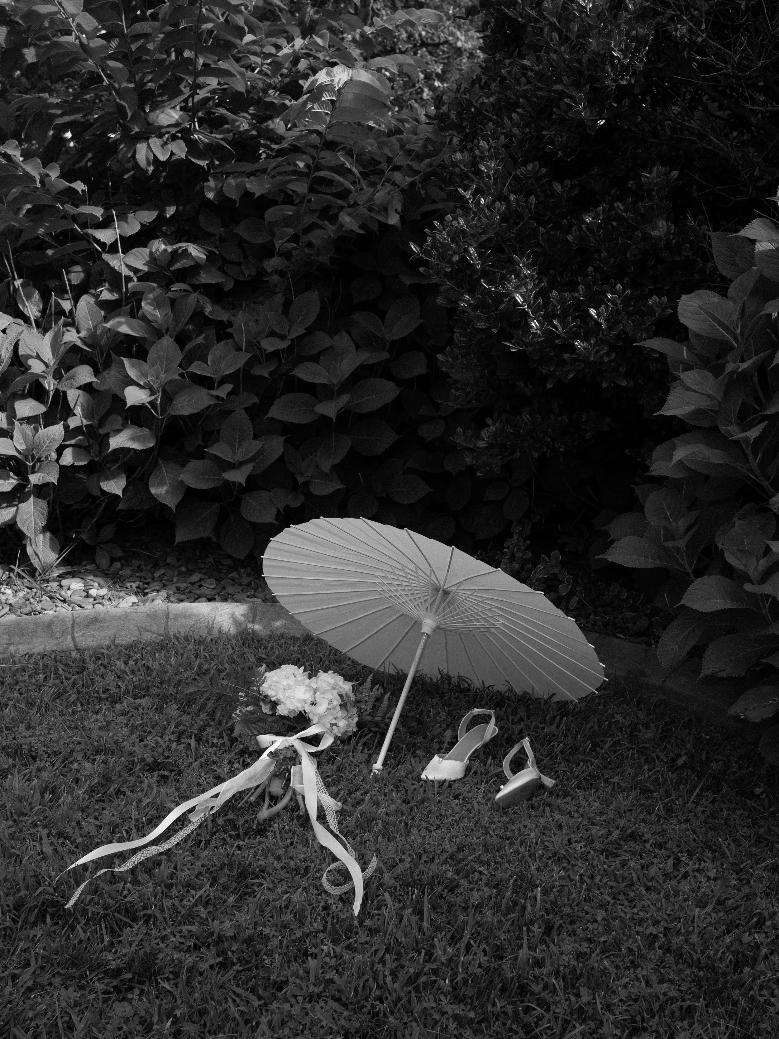 Wedding detail photo of a parasol 