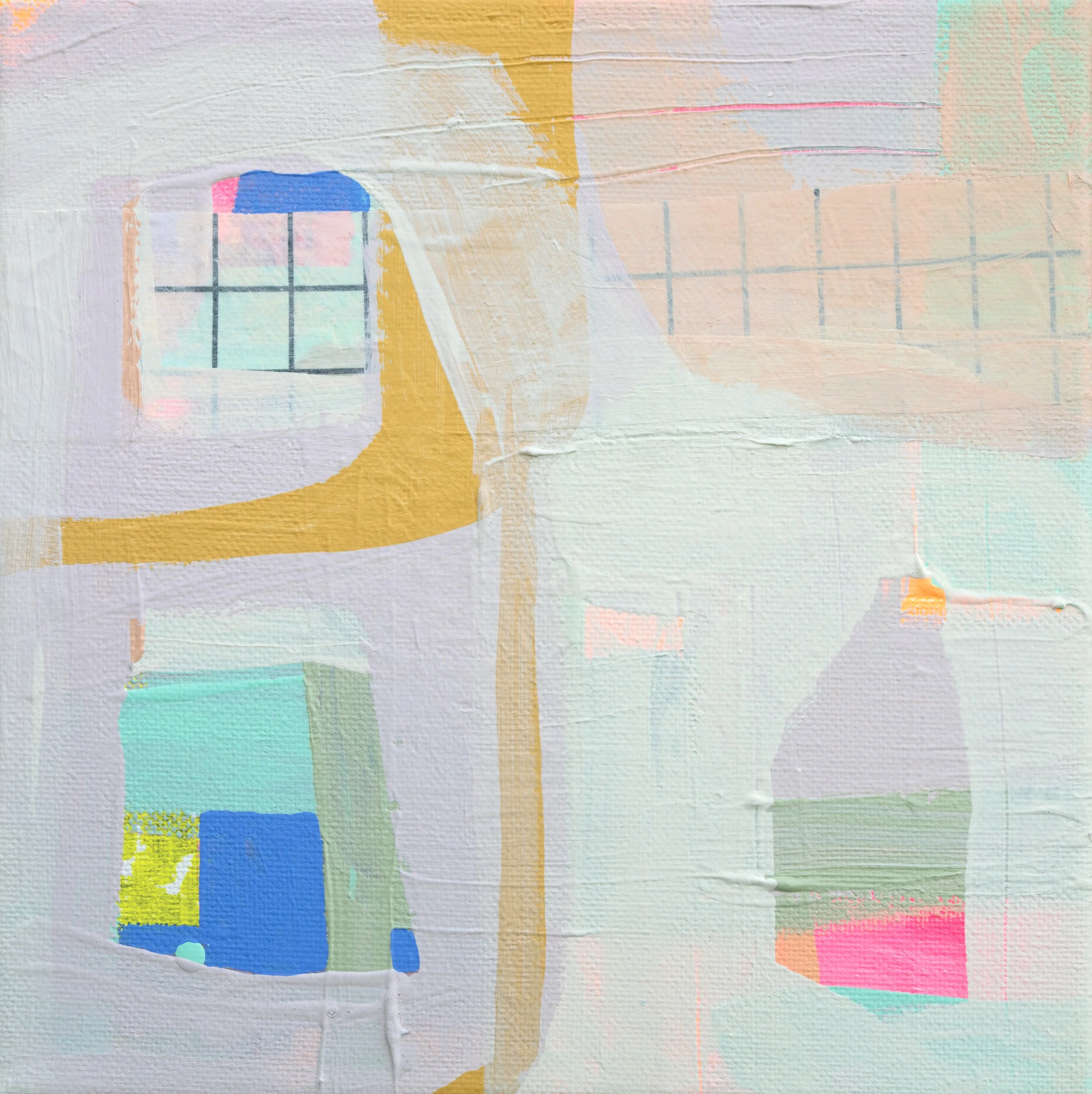 'Glimmers 2' | 2025 | mixed media on canvas | 20x20cm | Sold