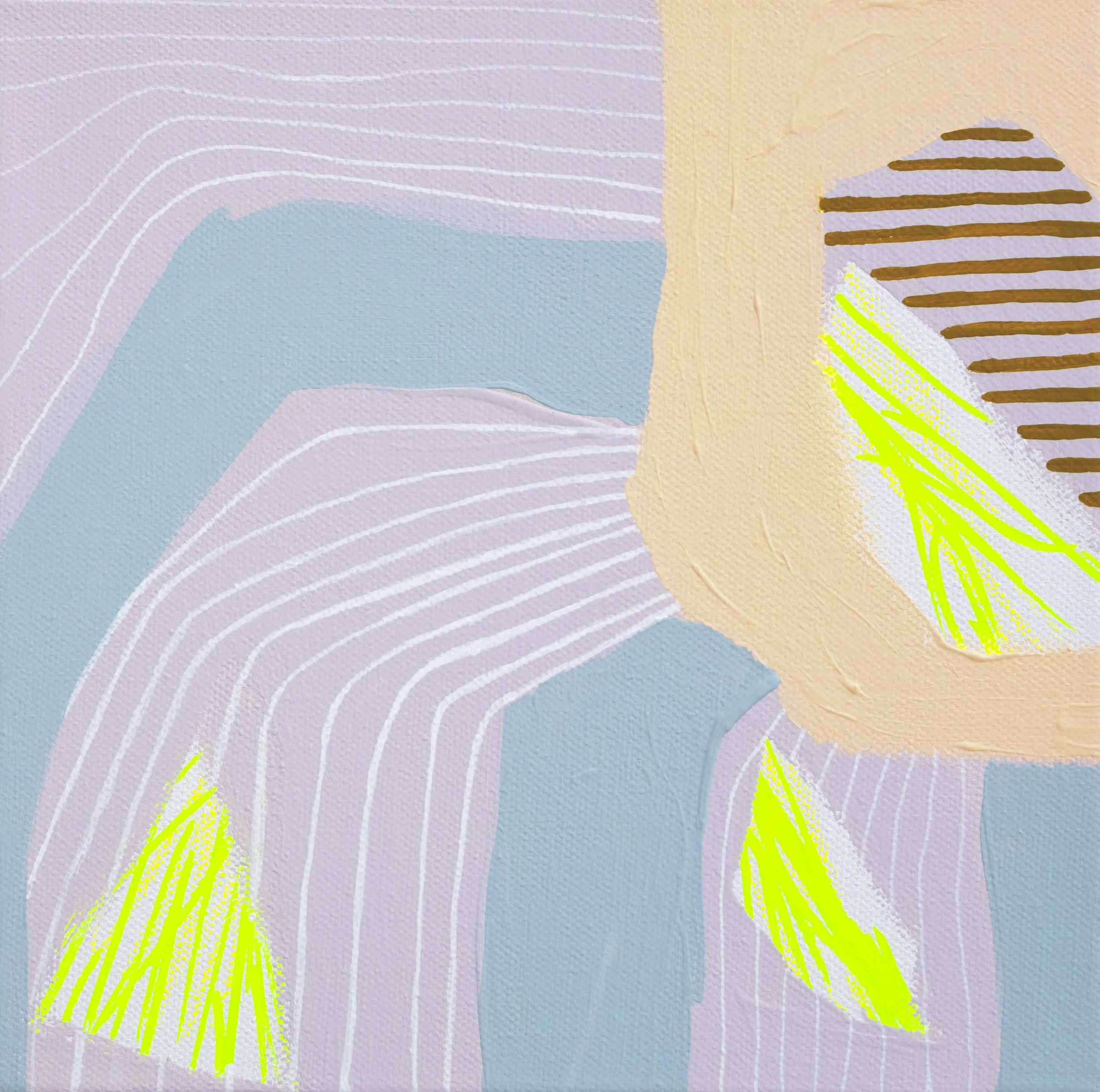 'Cotton Bloom' - mixed media on canvas | 20x20cm | Sold