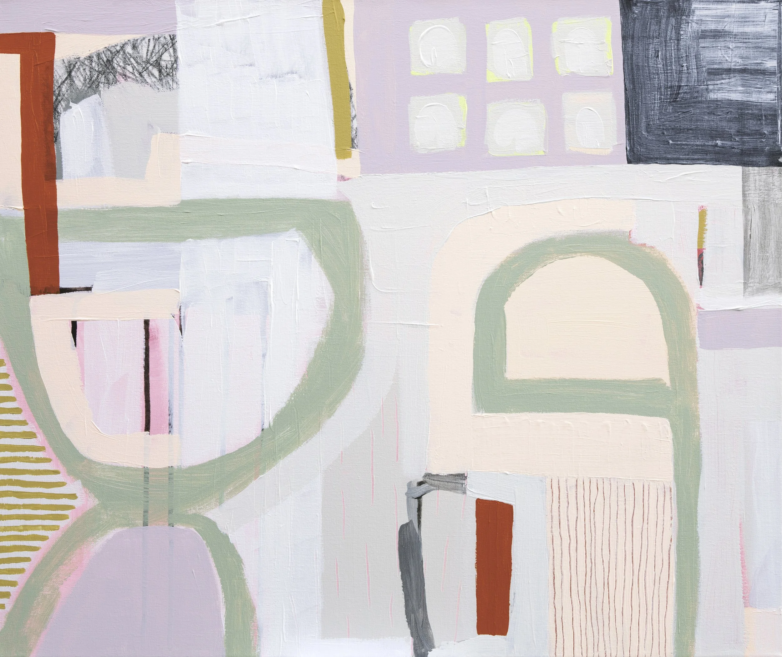 'Paper sky' | 2024 | mixed media on canvas | 50x60cm 