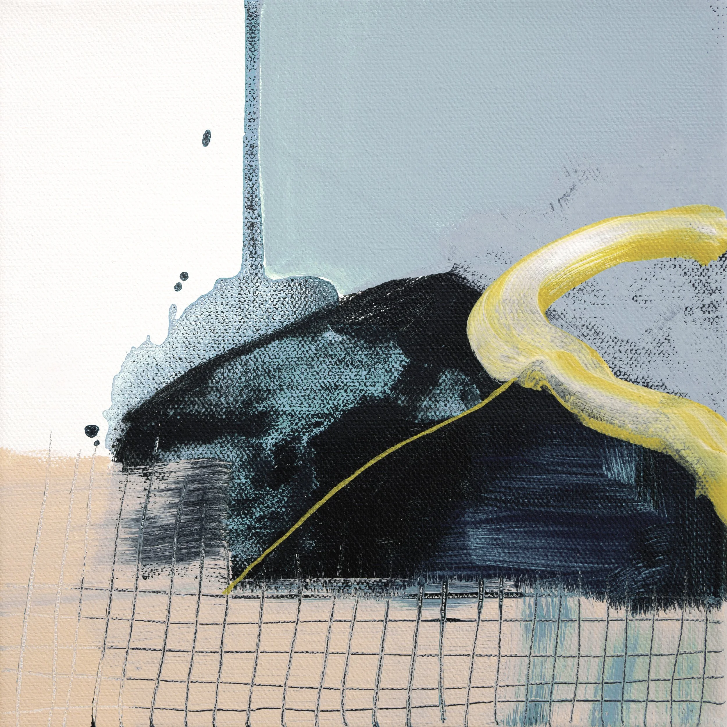 'Gold Dusk' - mixed media on canvas | 20x20cm | Sold