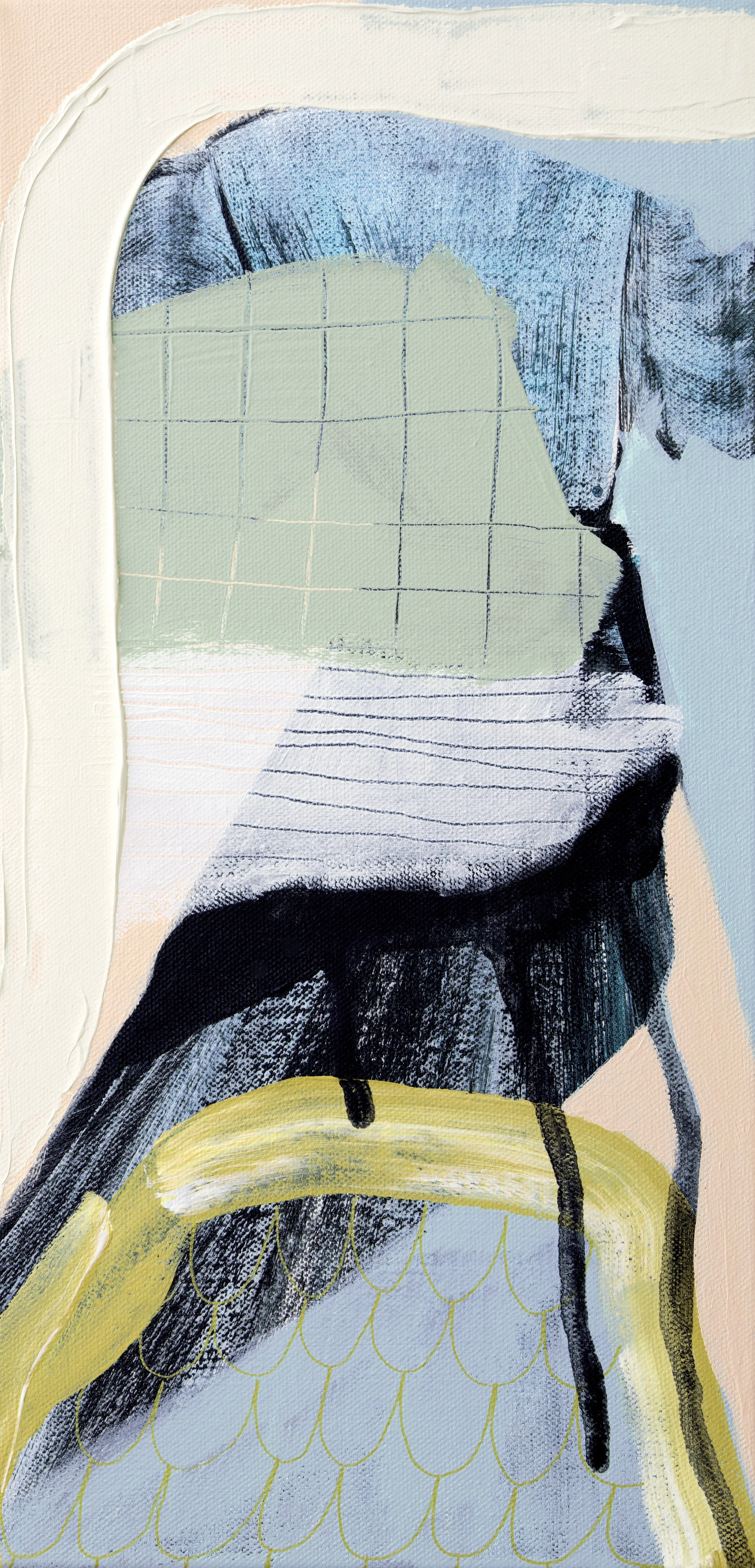 'Urban Ocean' - mixed media on canvas | 40x20cm | Sold