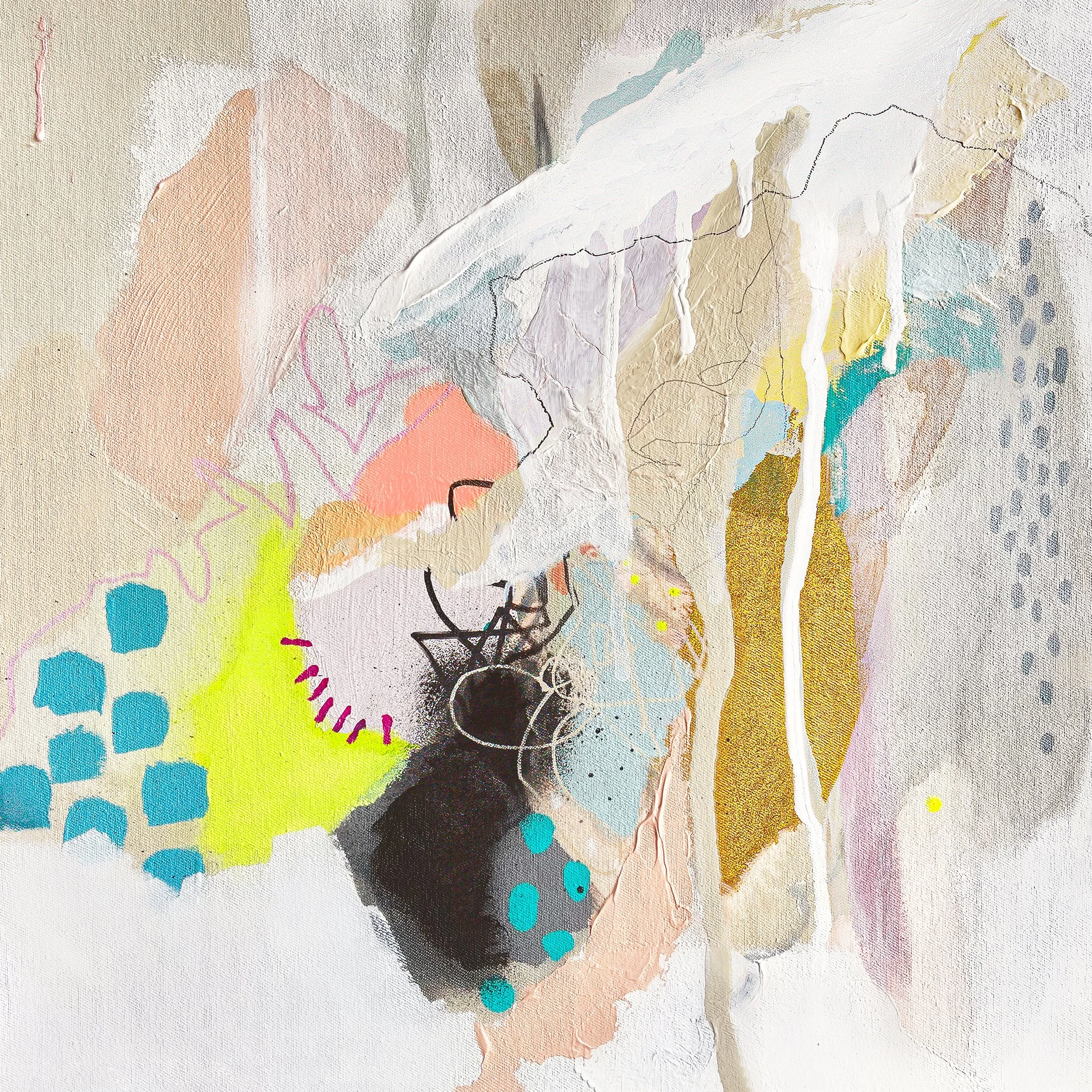 'Memories of tomorrow I' | 2021 | mixed media on canvas | 35x35cm | Sold