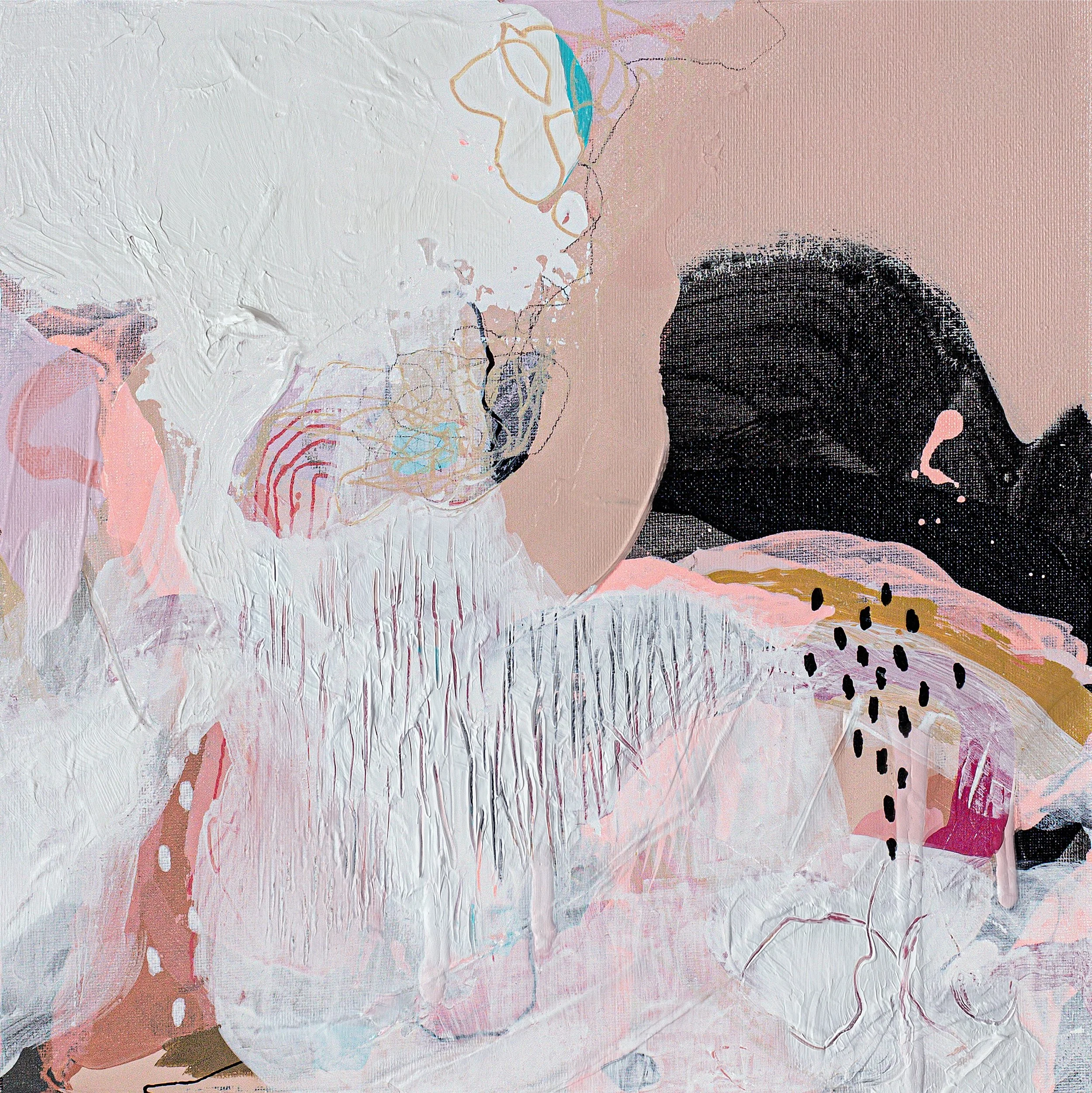 'Pink dreams' | 2021 | mixed media on canvas | 30x30cm | Sold