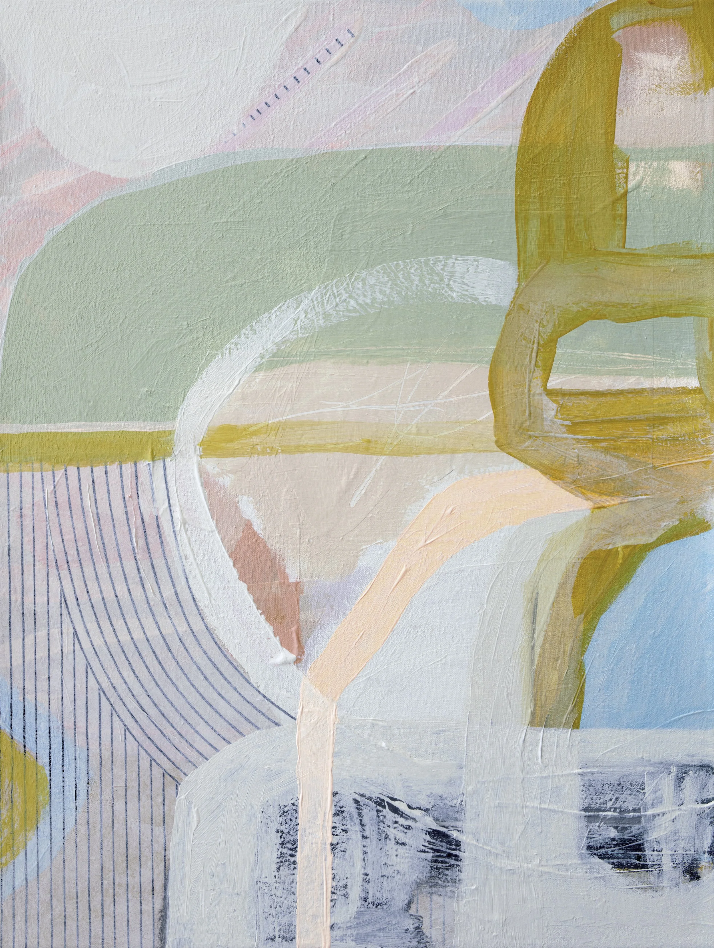 'Falling Beautiful' - mixed media on canvas | 42x32cm | Sold