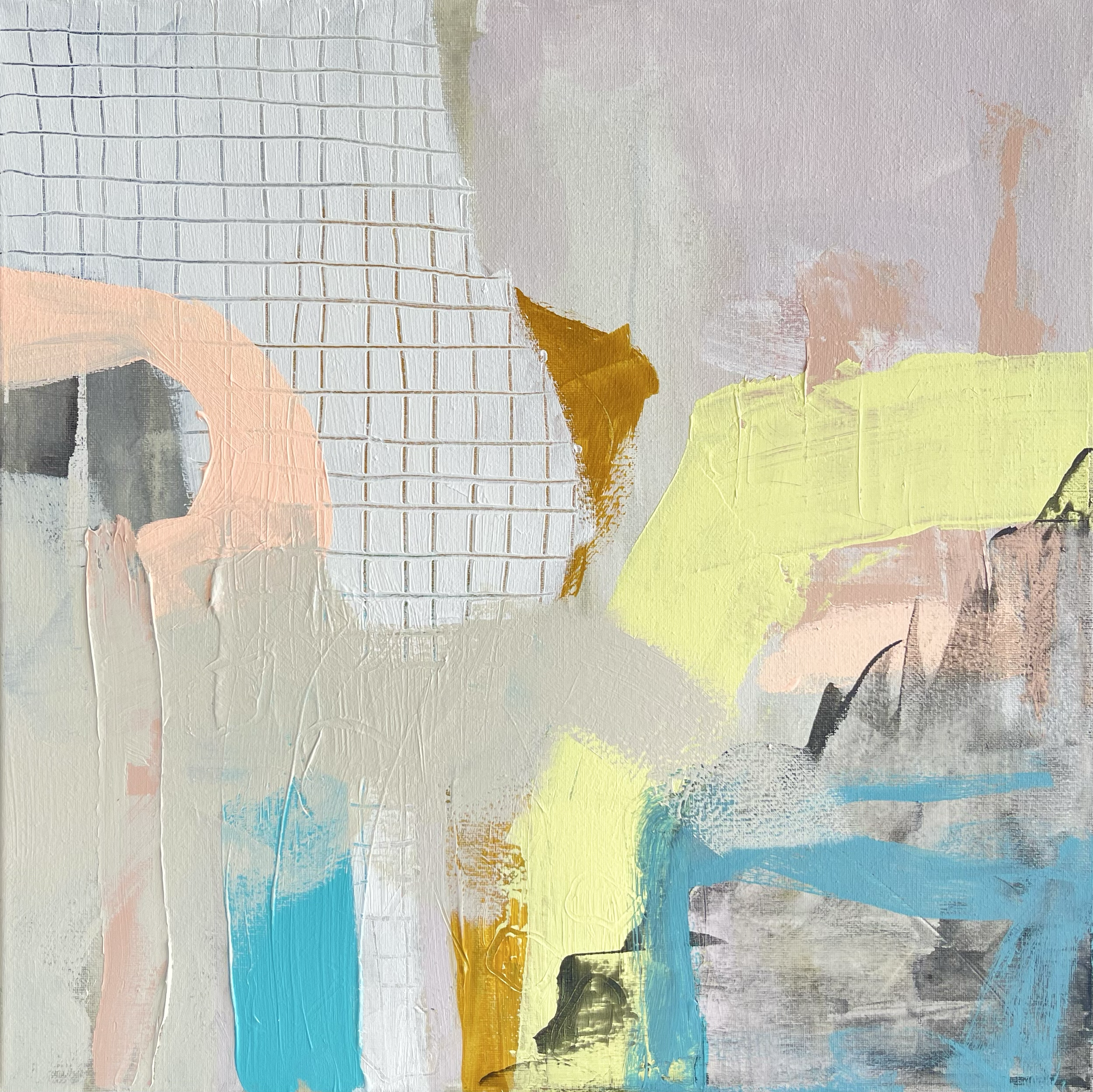 'Abstract 1' | 2024 | mixed media on canvas | 40x40cm | Sold