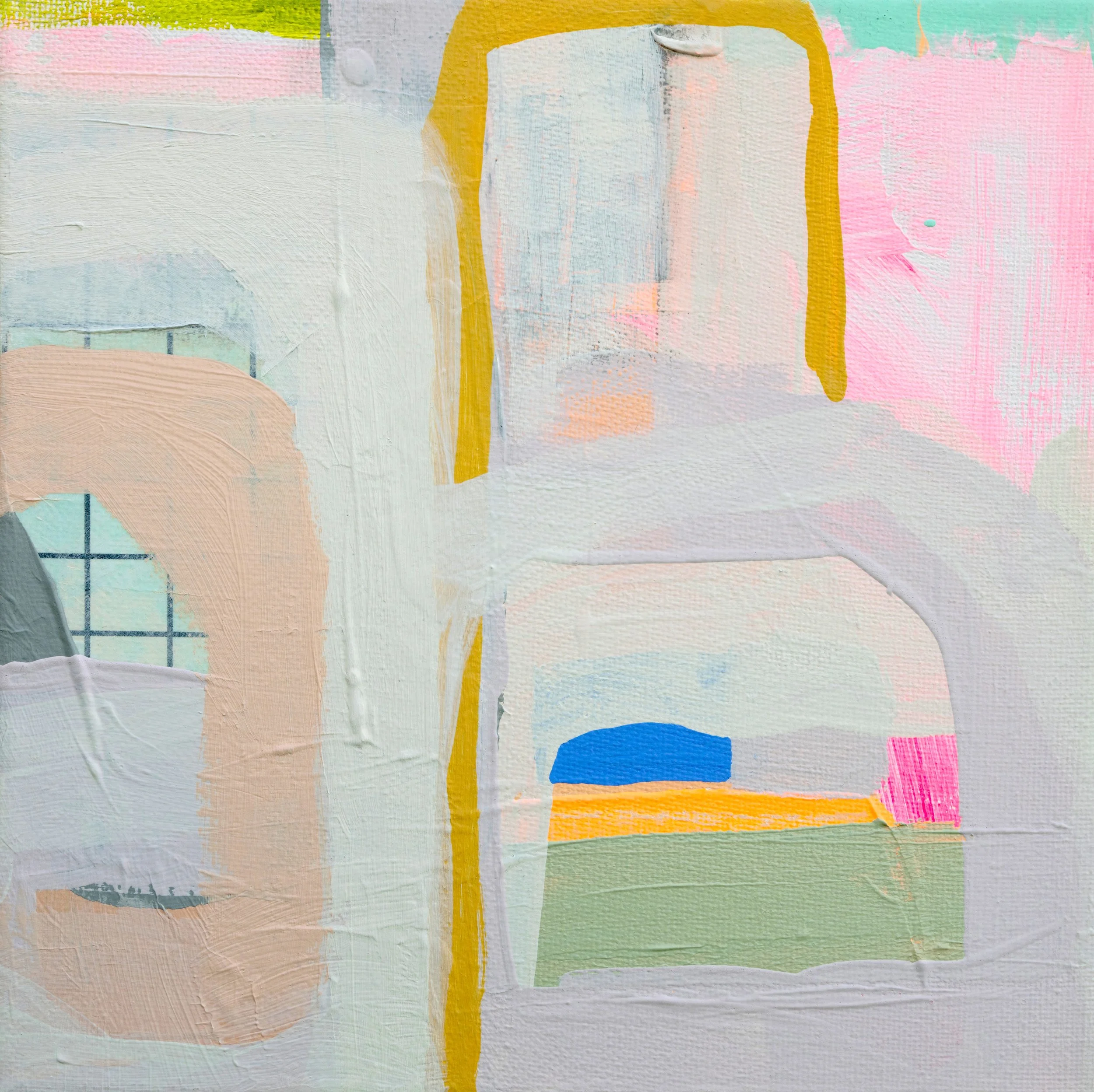 'Glimmers 3' | 2025 | mixed media on canvas | 20x20cm | Sold