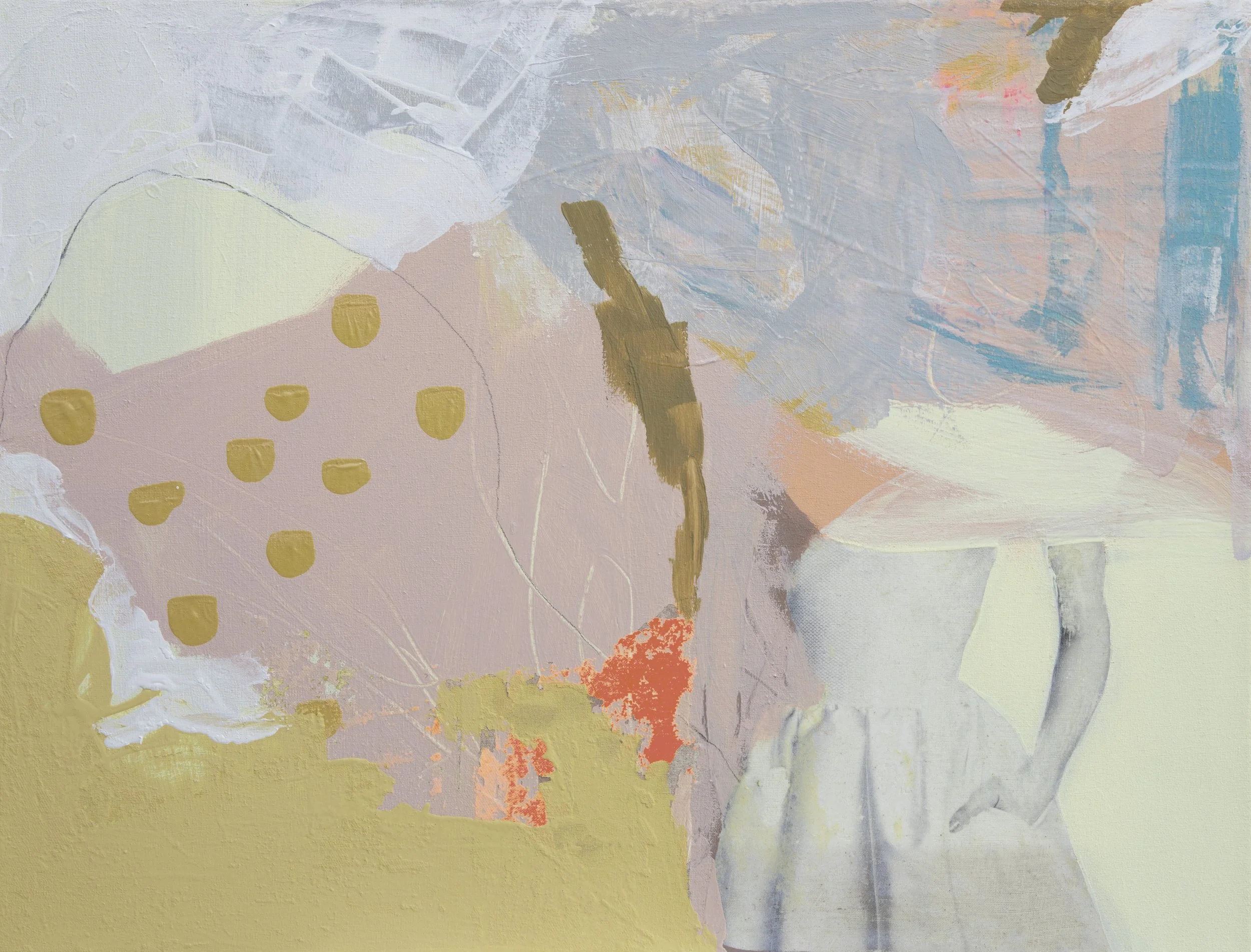 'Head in the clouds' | 2021 | mixed media on canvas | 32x42cm | Sold